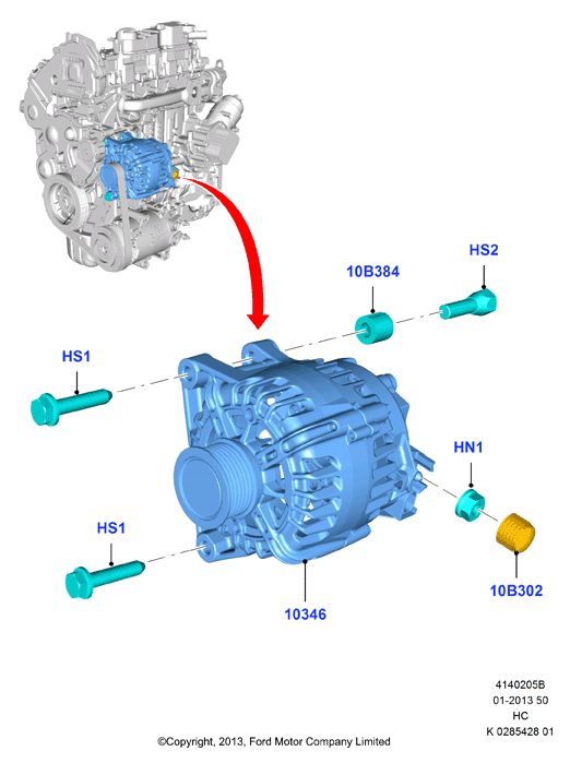 FORD 2032603 - Alternator furqanavto.az