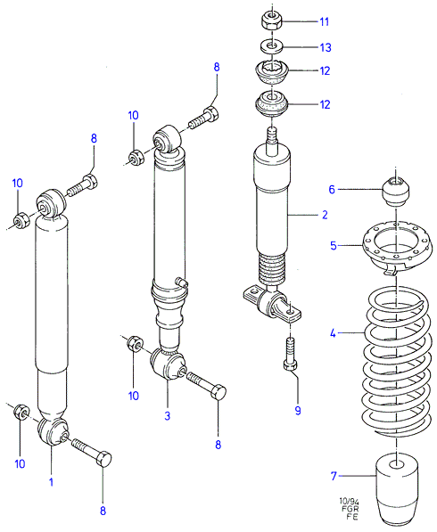 FORD 7264097 - Toz örtüyü dəsti, amortizator furqanavto.az