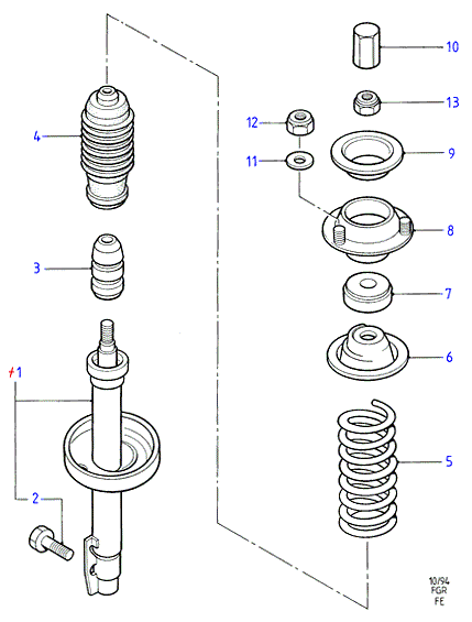 FORD 7376776 - Toz örtüyü dəsti, amortizator furqanavto.az