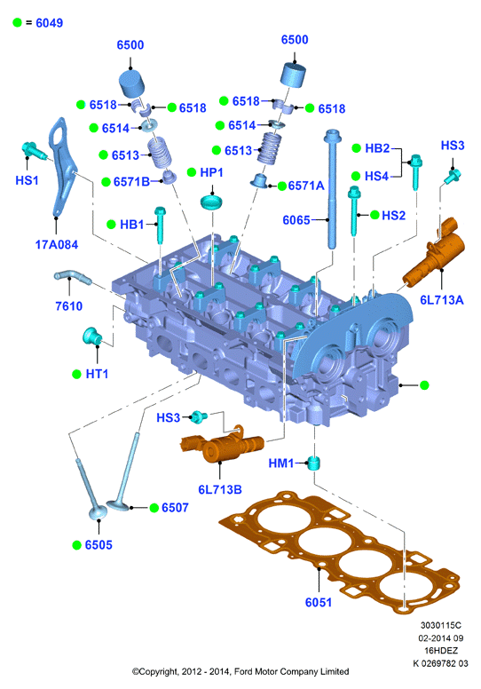 FORD 1 479 885 - Mühür halqası, klapan sapı furqanavto.az