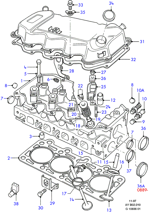 FORD 6 918 548 - Conta, silindr başlığı furqanavto.az