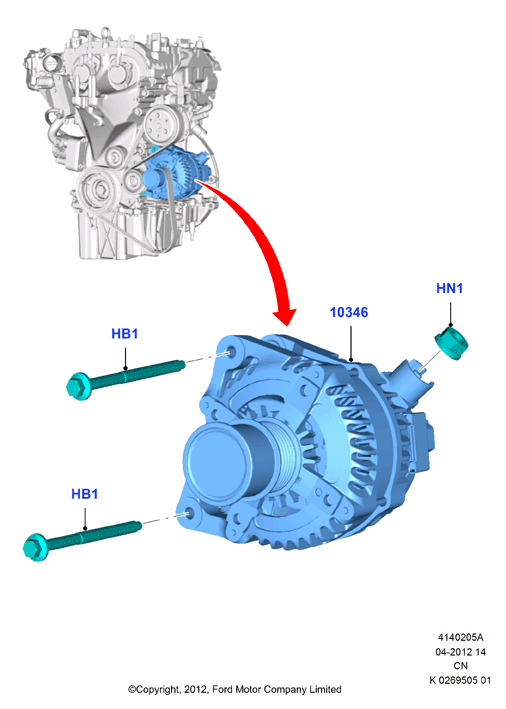 FORD 1940809 - Alternator furqanavto.az