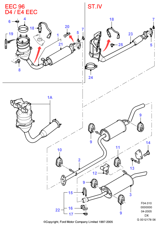 FORD 1110729 - Pipe And Catalyst - Front furqanavto.az