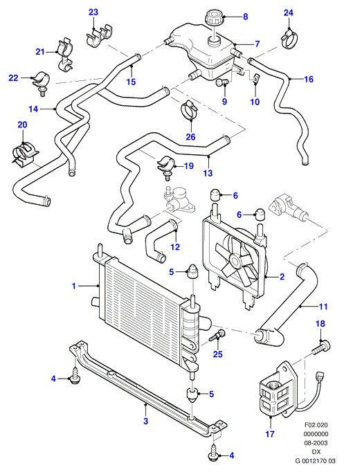 MAZDA 1111384 - Radiator, mühərrikin soyudulması furqanavto.az