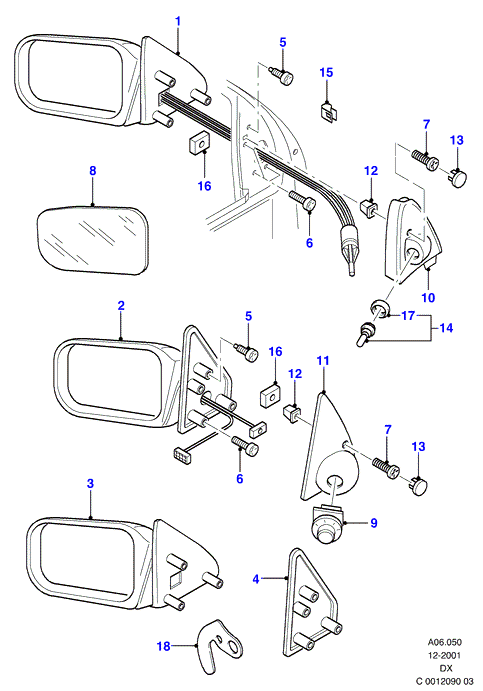 FORD 1100113 - Kənar güzgü furqanavto.az