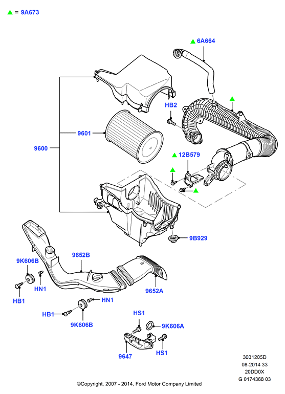 FORD USA 1 848 220 - Hava filtri furqanavto.az