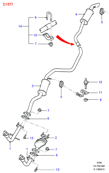 FORD 6 788 494 - Dəstək kol, stabilizator furqanavto.az