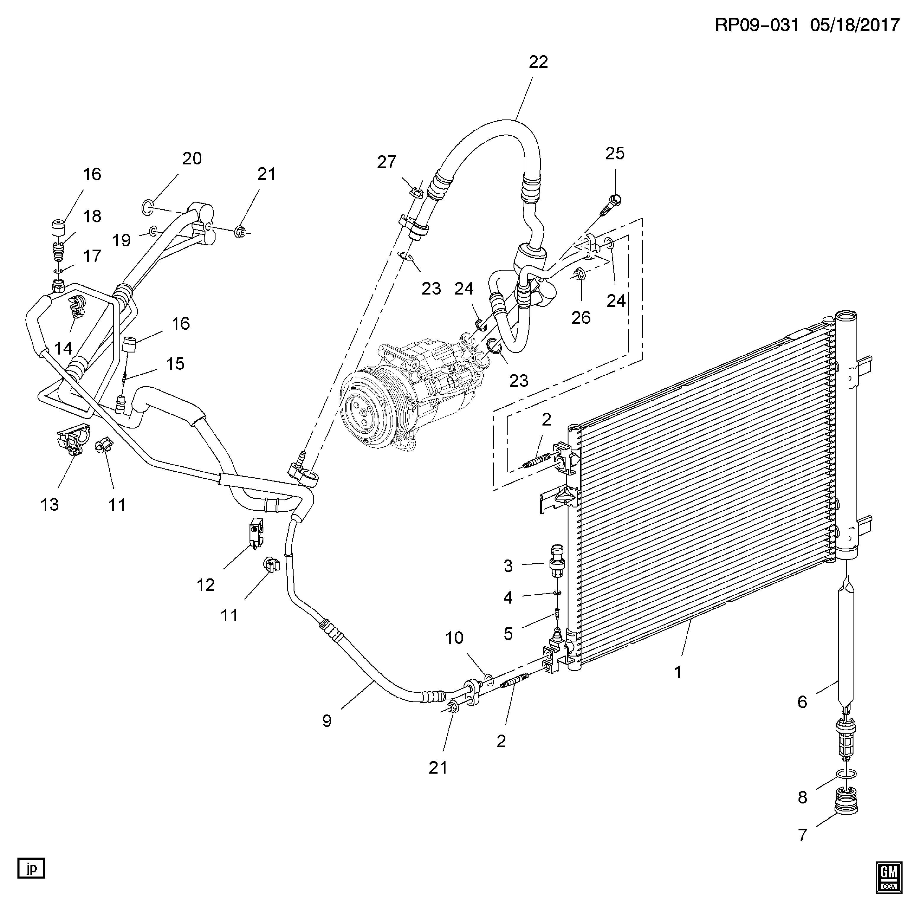 Chevrolet 22678731 - Təzyiq açarı, kondisioner furqanavto.az