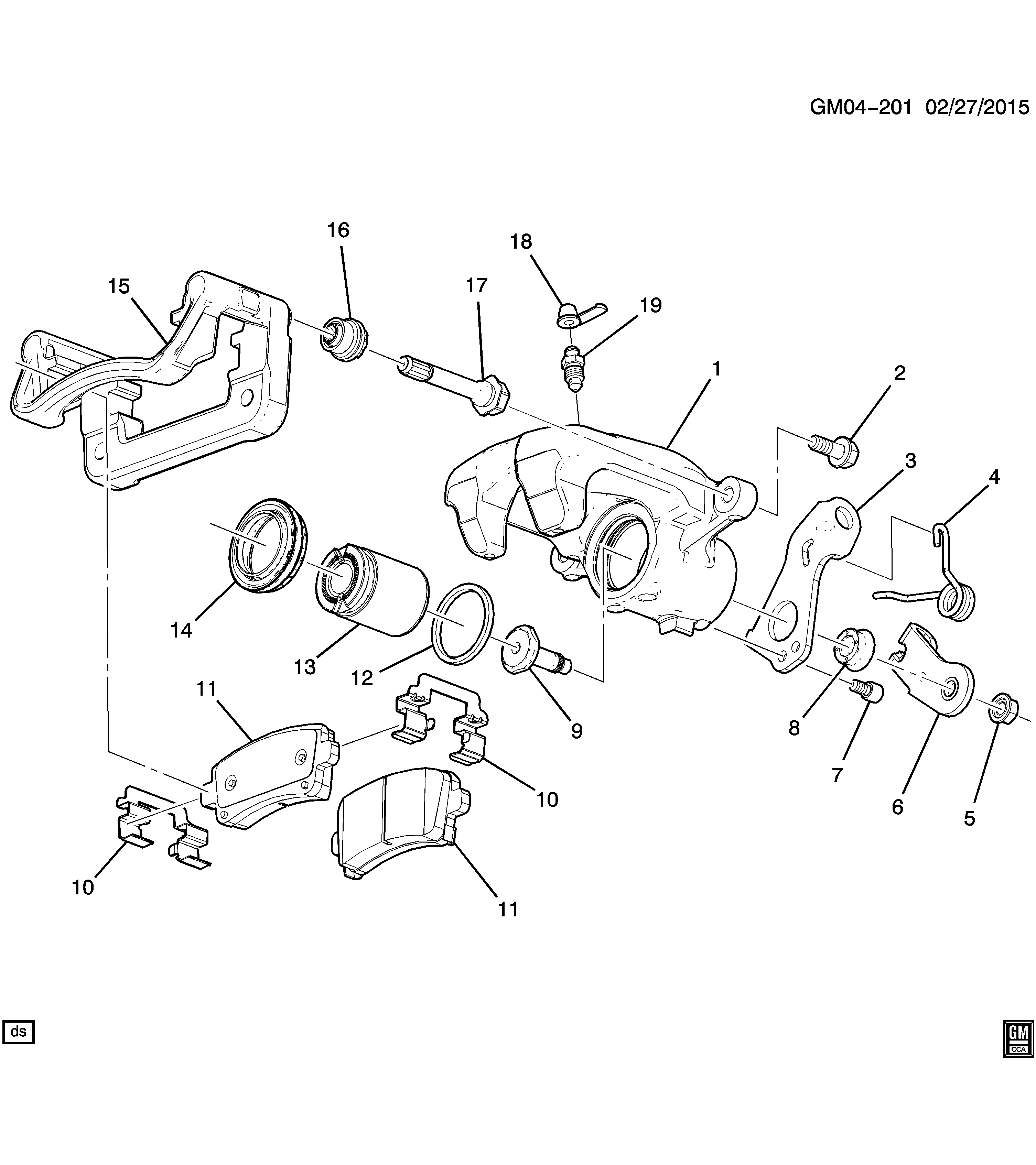 Chevrolet 22846361 - Əyləc altlığı dəsti, əyləc diski furqanavto.az