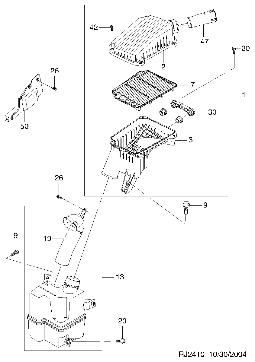 Vauxhall 42390442 - Hava filtri furqanavto.az