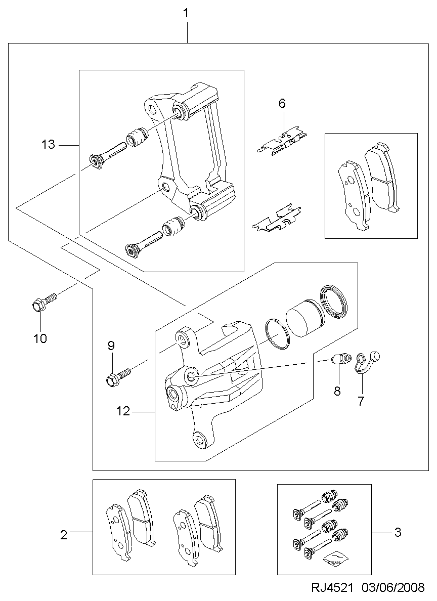 Chevrolet 96800085 - Əyləc kaliperi furqanavto.az