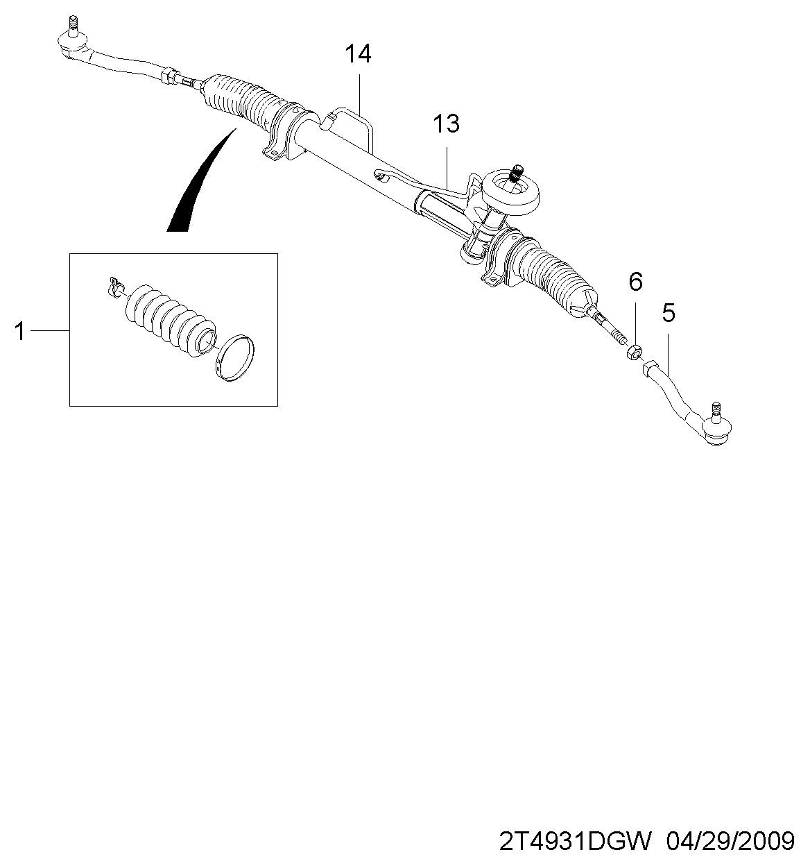 DAEWOO 93740723 - Bağlama çubuğunun sonu furqanavto.az