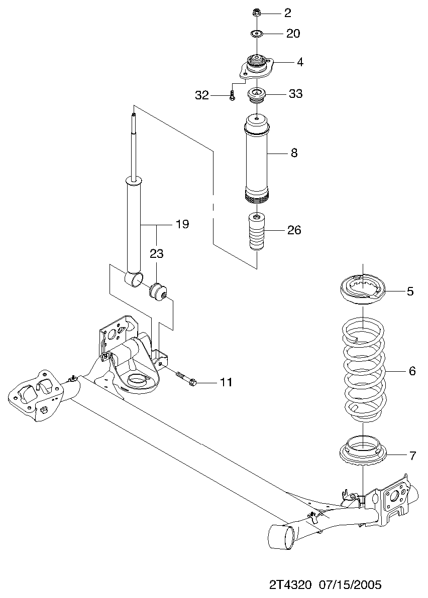 Chevrolet 96456713 - Üst Strut Montajı furqanavto.az