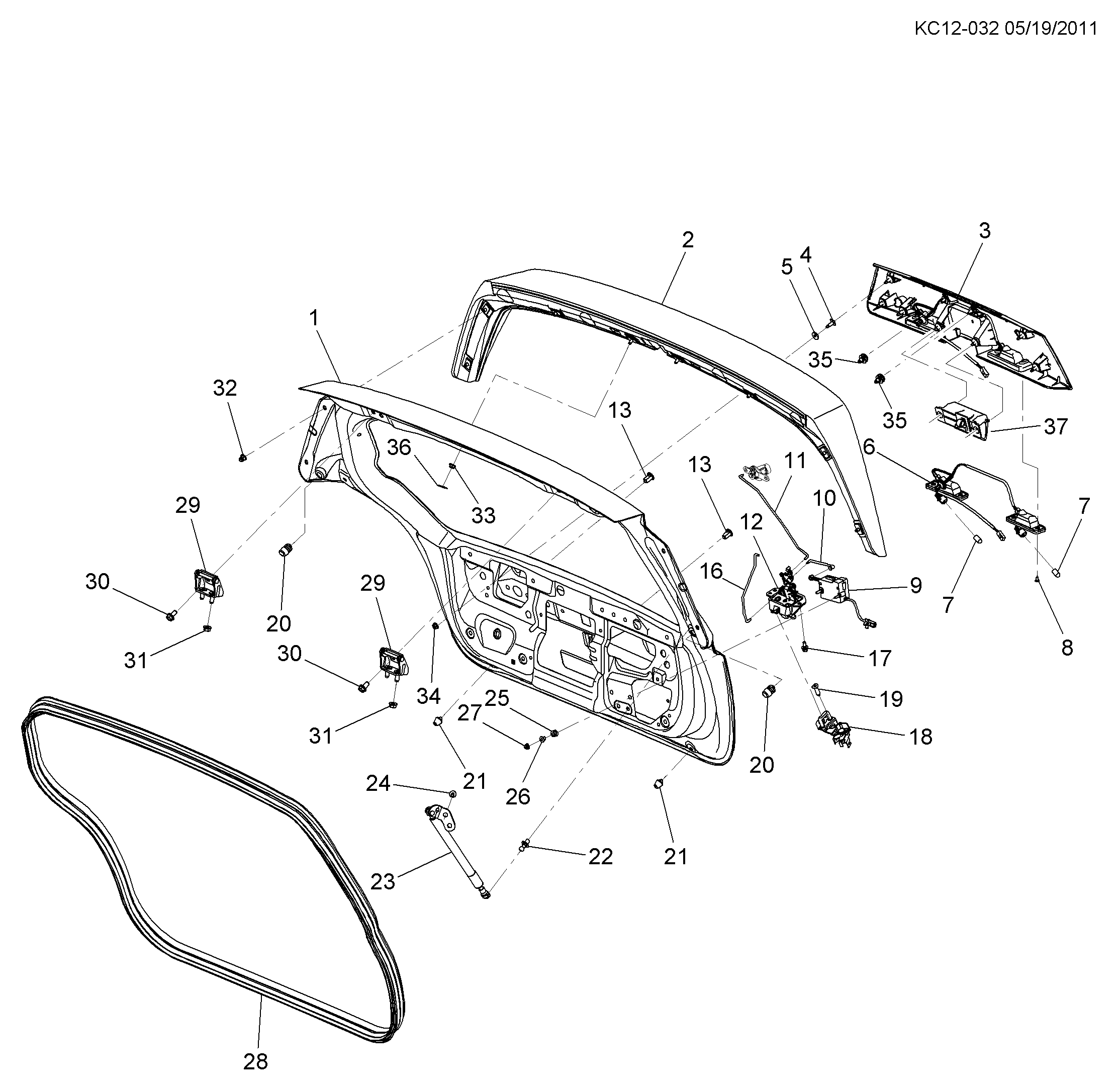 Chevrolet 95962017 - Qazlı bulaq, baqaj, yük yeri furqanavto.az