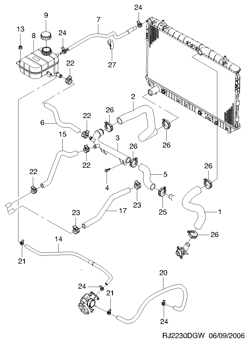 Chevrolet 96420303 - Sızdırmazlıq qapağı, soyuducu çəni www.furqanavto.az