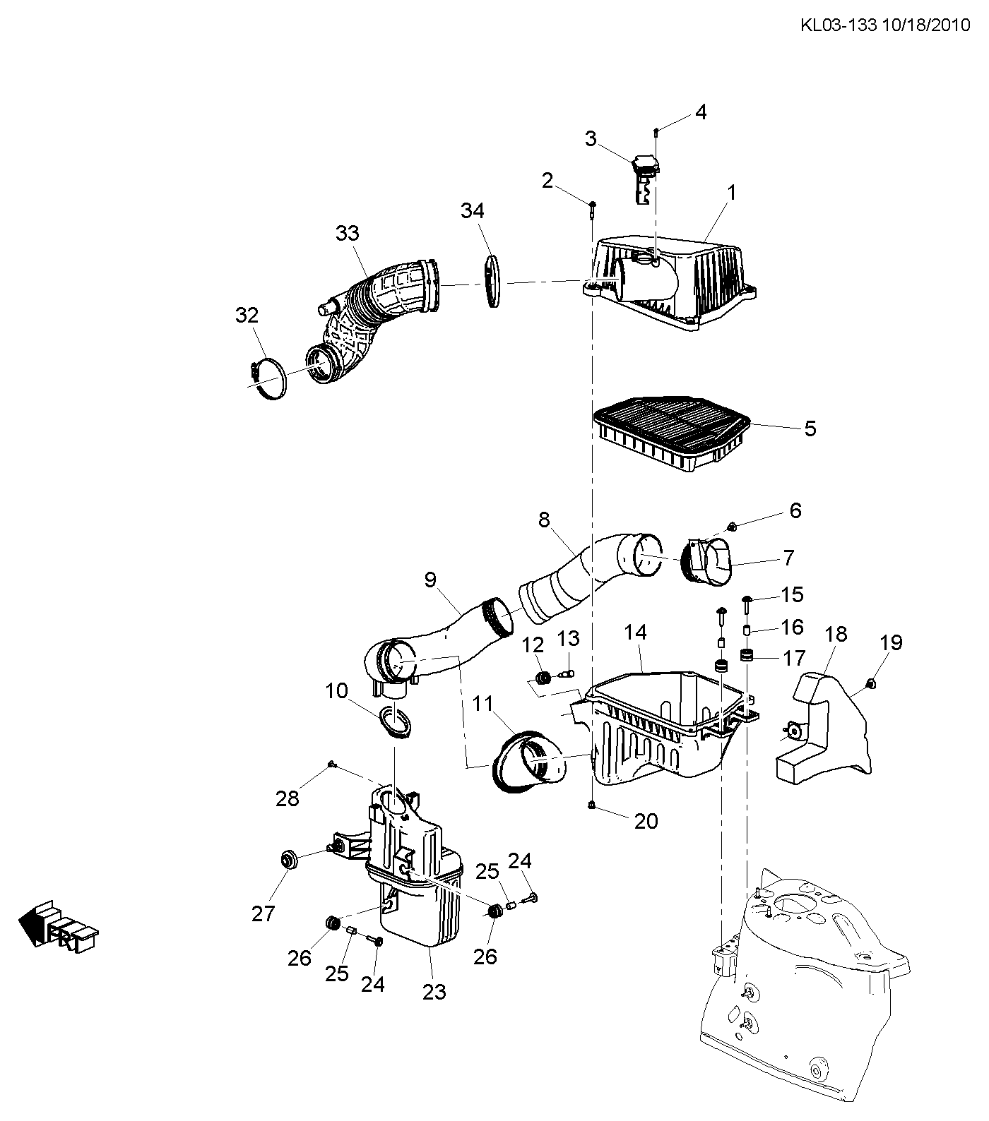 Vauxhall 22745824 - Hava filtri furqanavto.az