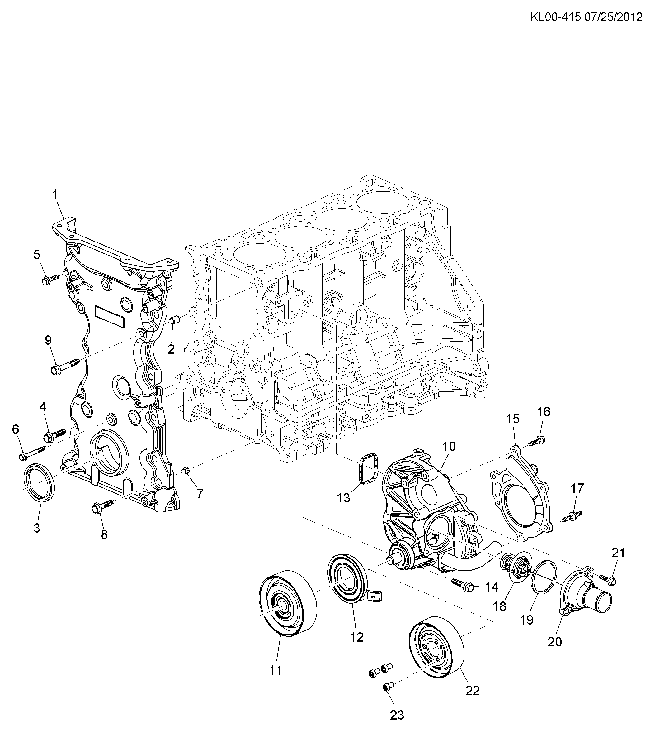 Vauxhall 96868335 - Termostat, soyuducu www.furqanavto.az