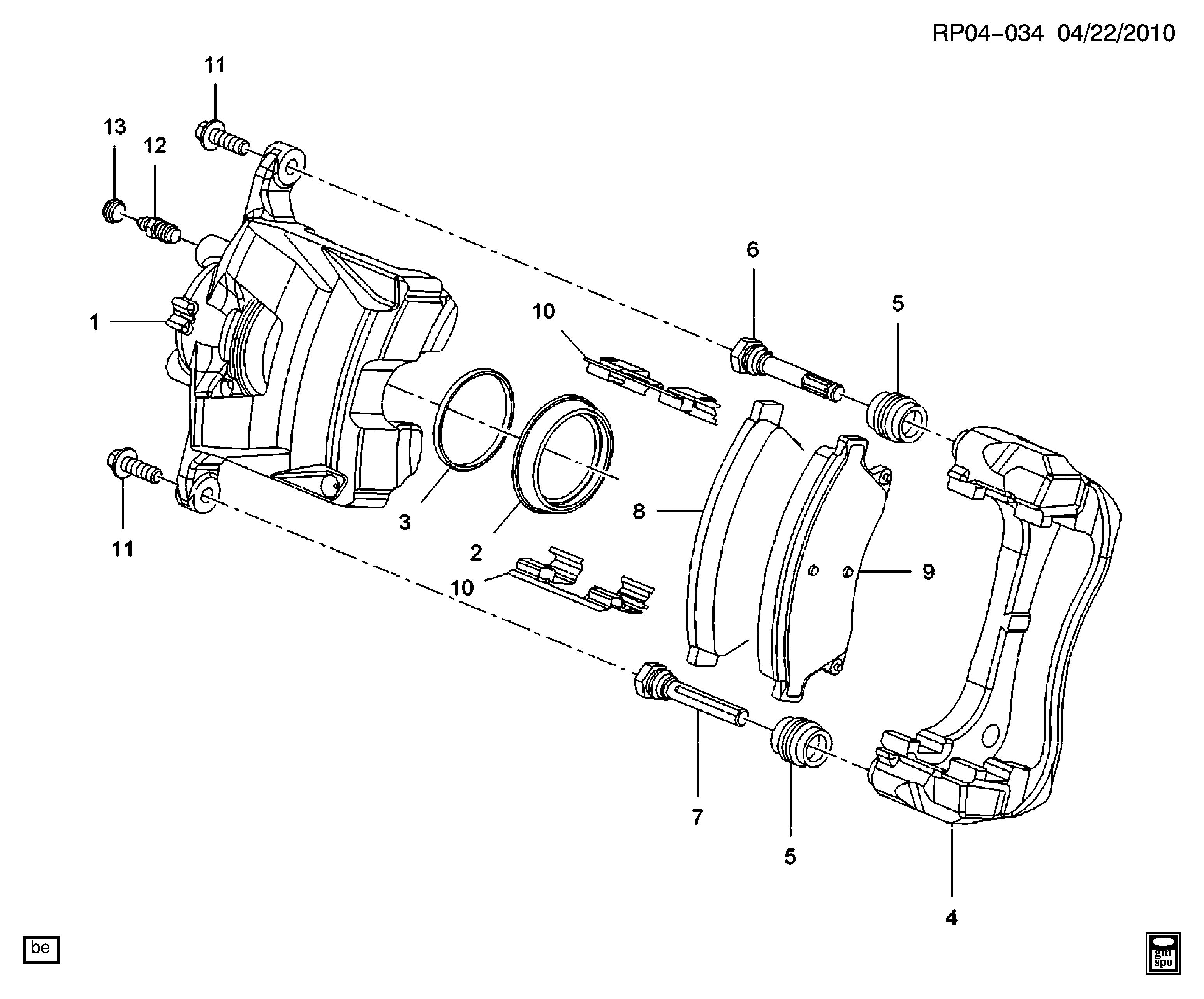 Chevrolet 13301189 - Əyləc kaliperi furqanavto.az