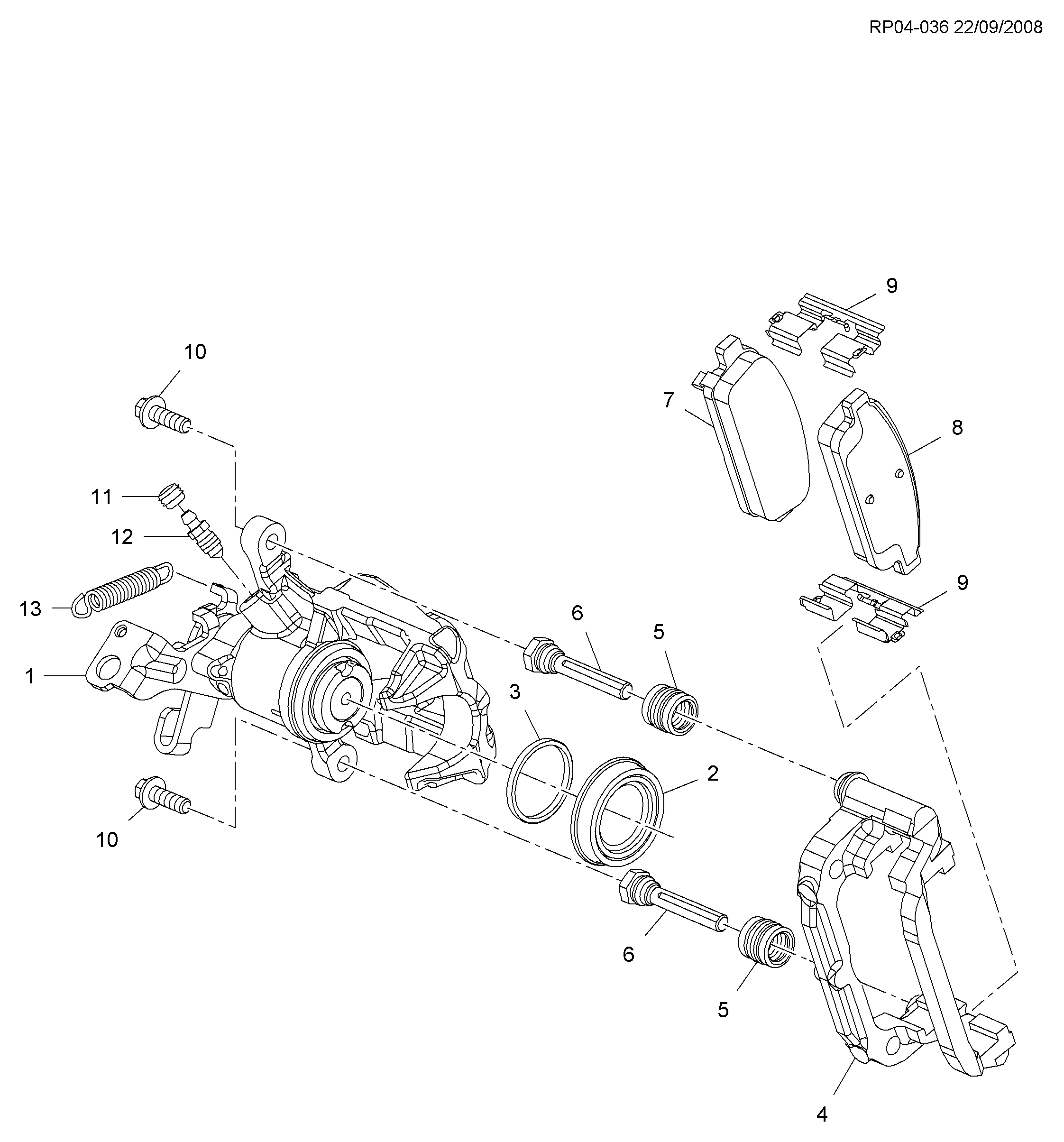 CHEVROLET (SGM) 13411380 - Əyləc altlığı dəsti, əyləc diski furqanavto.az