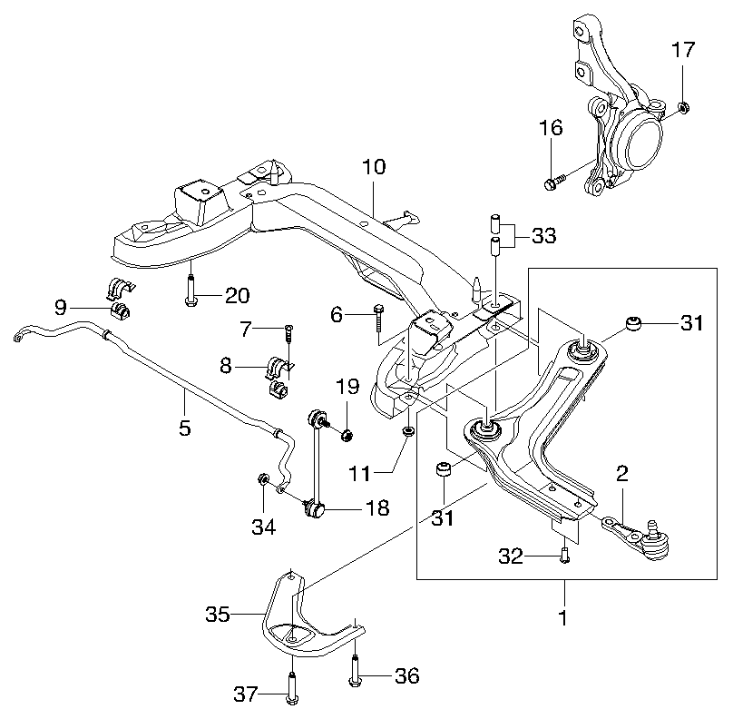 DAEWOO 96300627 - Çubuq / Strut, stabilizator furqanavto.az