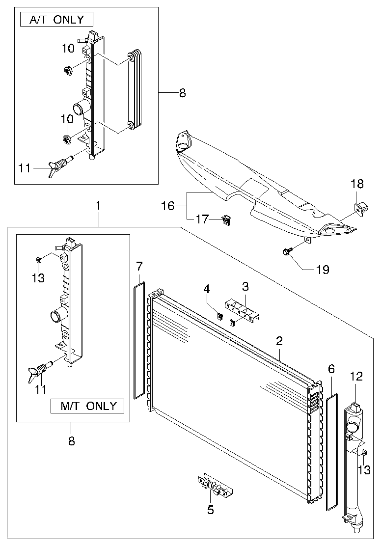 DAEWOO 96181931 - Radiator, mühərrikin soyudulması furqanavto.az