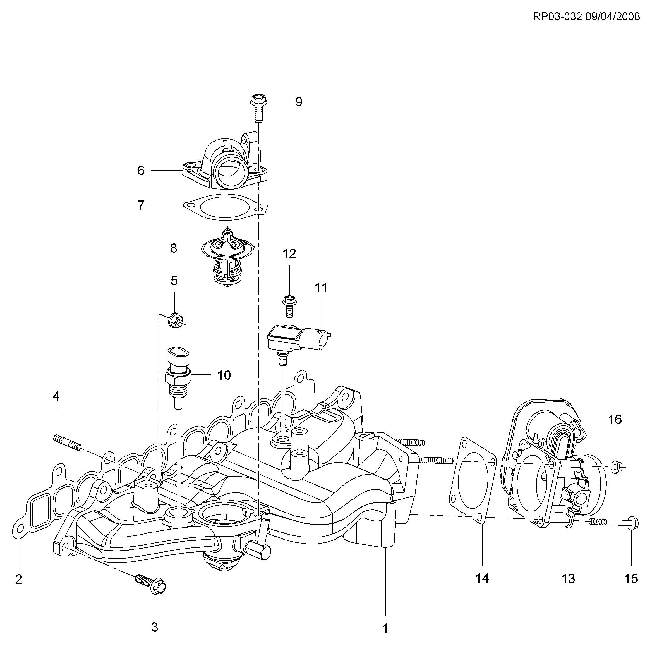 Chevrolet 96440381 - Sensor, suqəbuledici manifold təzyiqi furqanavto.az