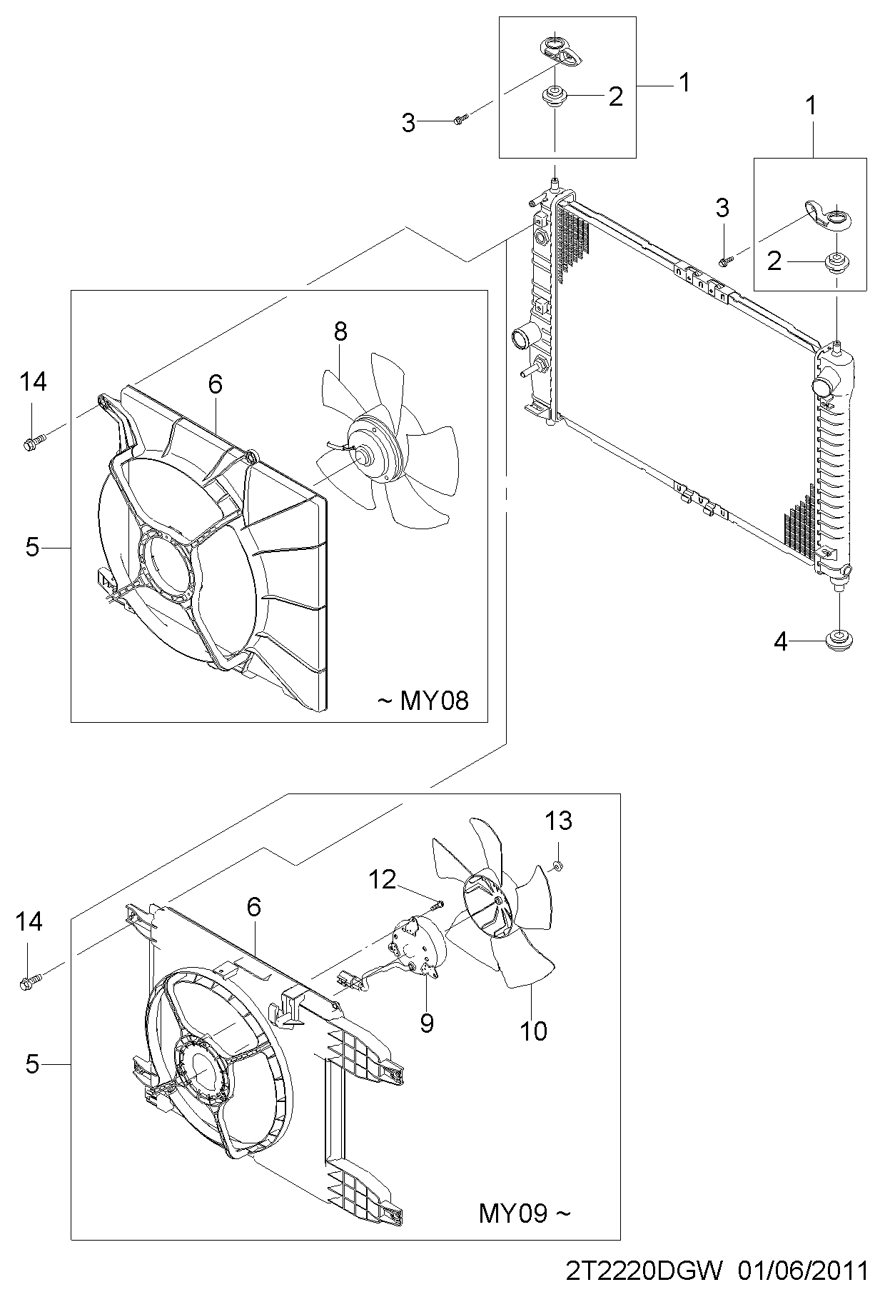 DAEWOO 96536522 - Fen, radiator furqanavto.az