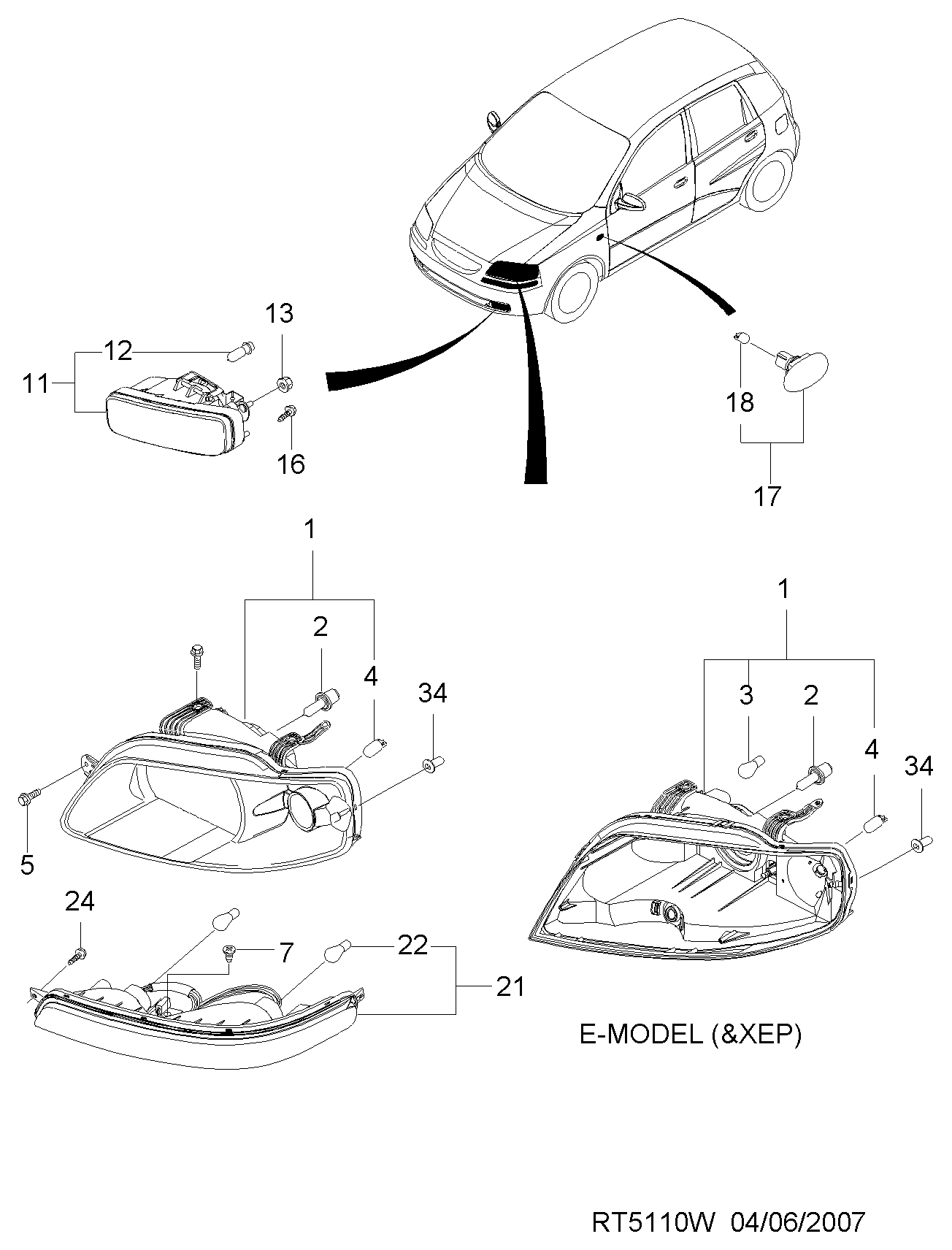 DAEWOO 94535543 - Lampa, döngə işığı furqanavto.az