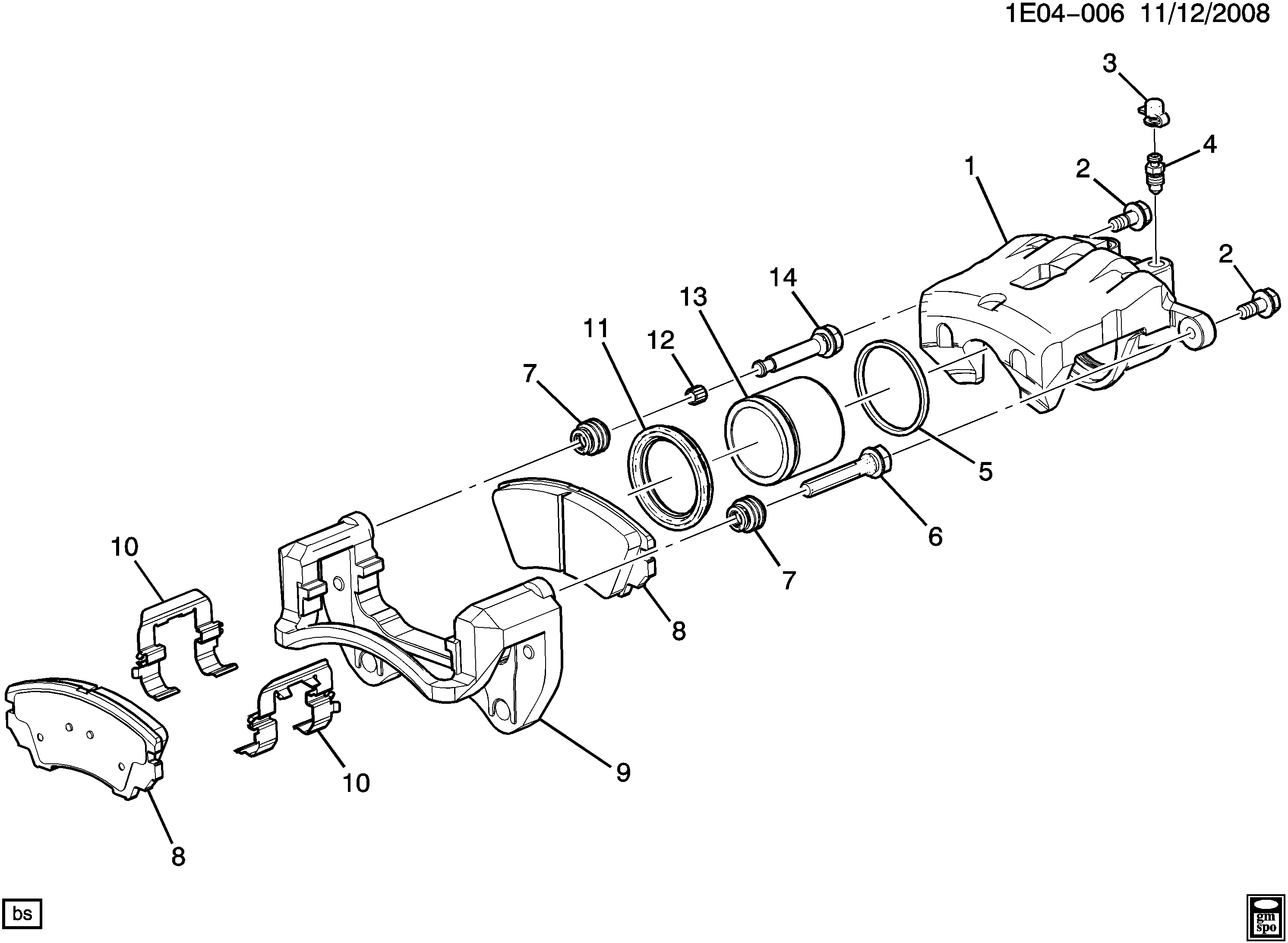 Opel 13578803 - Əyləc kaliperi furqanavto.az