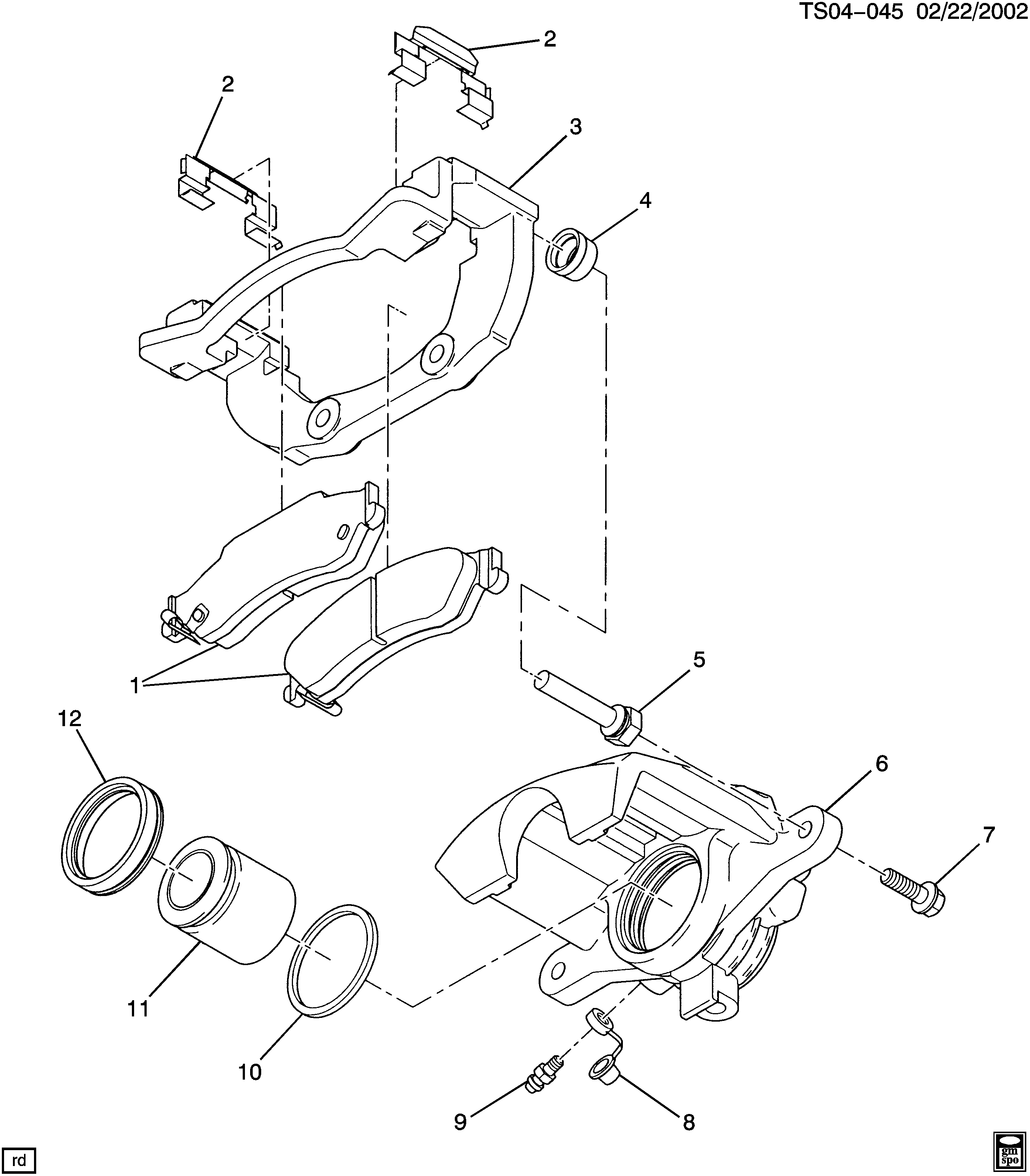 Cadillac 92230273 - Əyləc altlığı dəsti, əyləc diski furqanavto.az