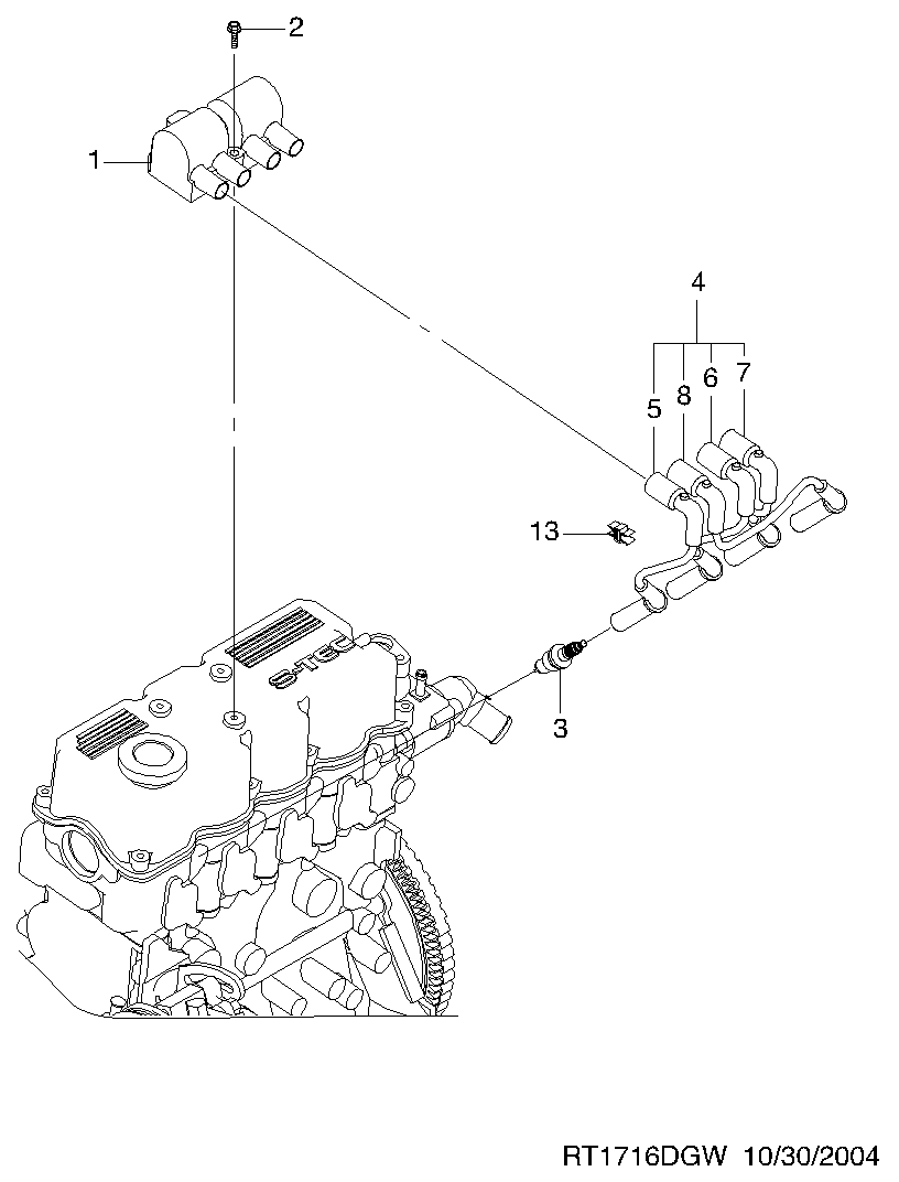 DAEWOO 25184179 - Alovlanma bobini furqanavto.az