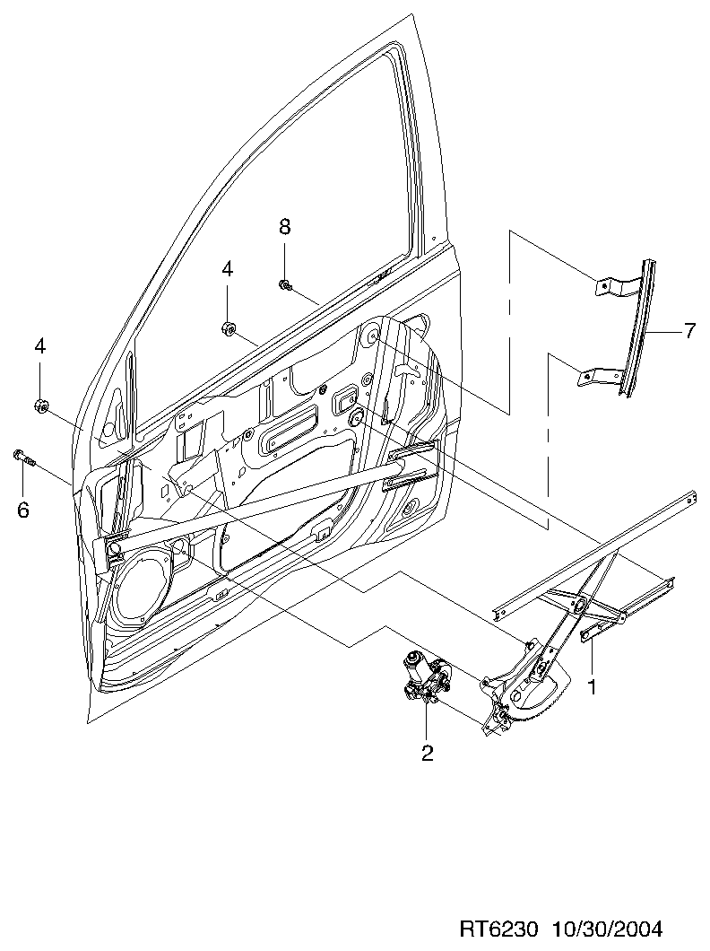 Chevrolet 96585711 - Pəncərə tənzimləyicisi furqanavto.az