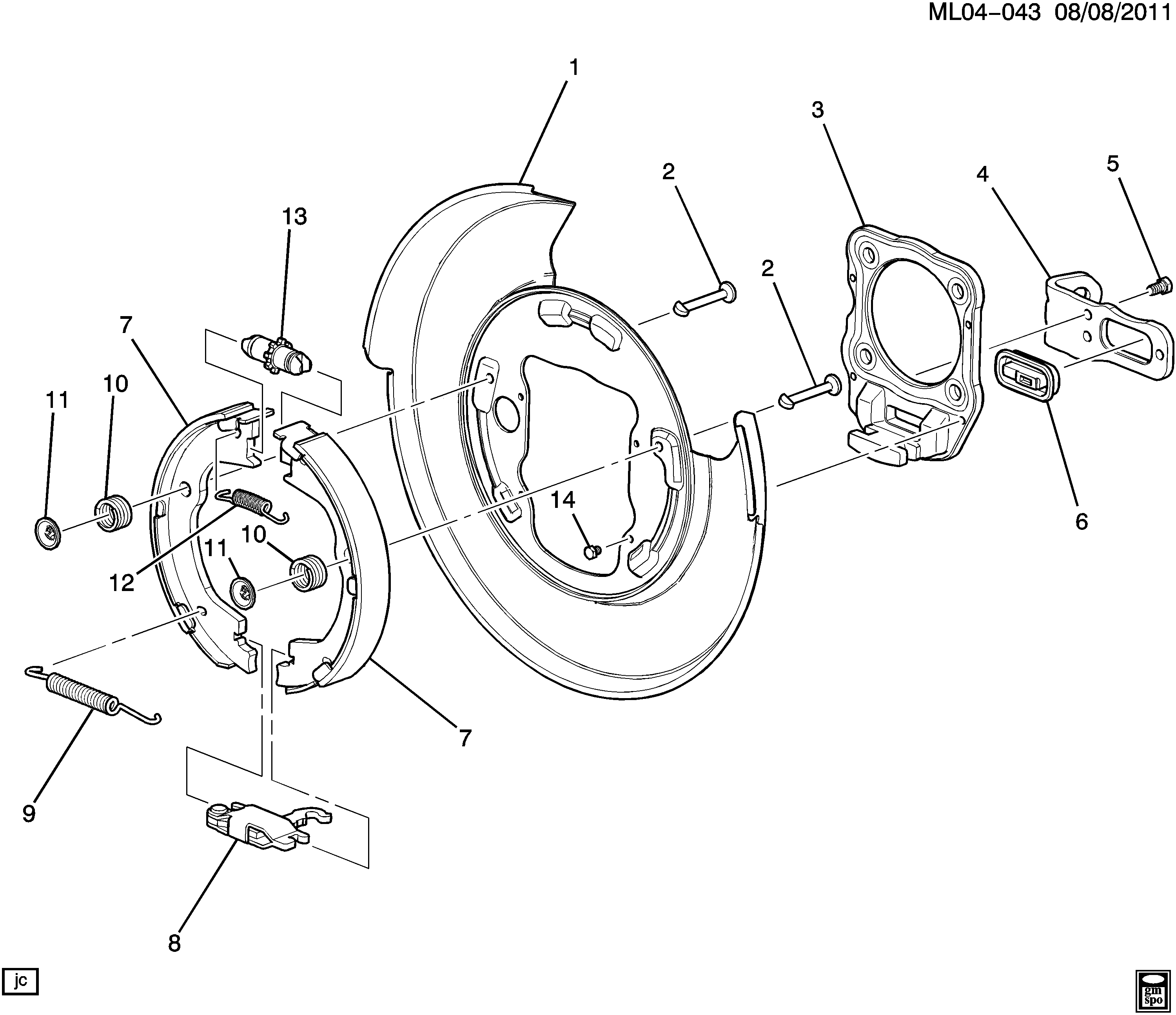 Chrysler 96626083 - Əyləc başlığı dəsti, dayanacaq əyləci furqanavto.az