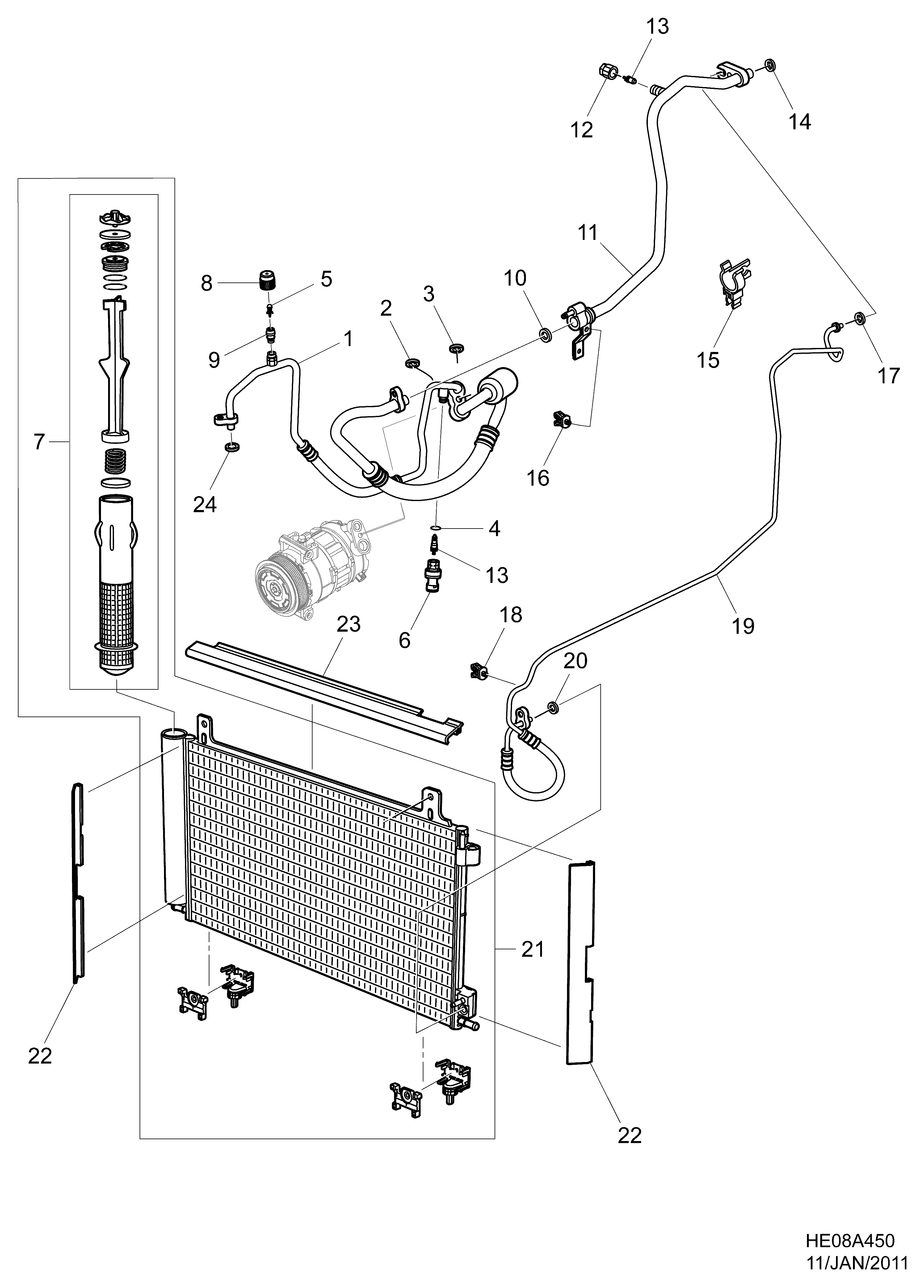 Opel 13502759 - Təzyiq açarı, kondisioner furqanavto.az