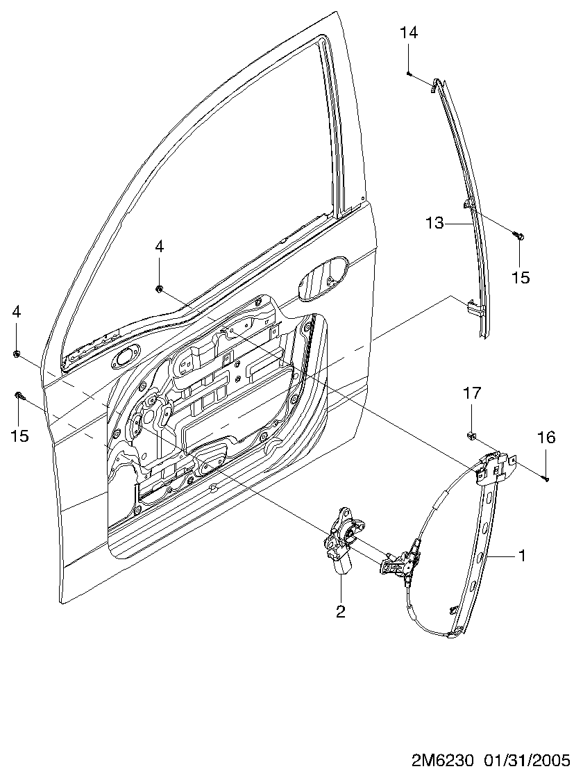 DAEWOO 96485141 - Pəncərə tənzimləyicisi furqanavto.az