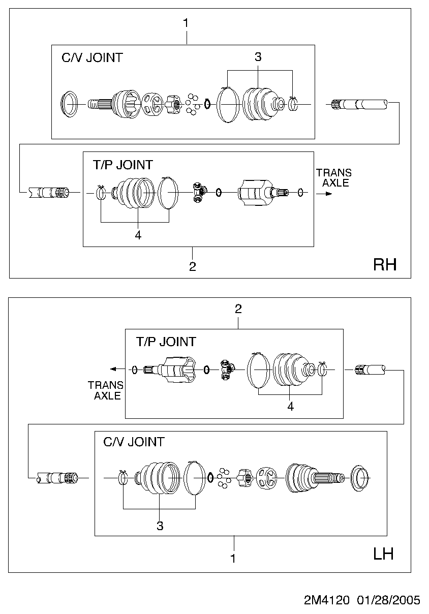 Chevrolet 96396134 - Birləşmə dəsti, ötürücü val furqanavto.az