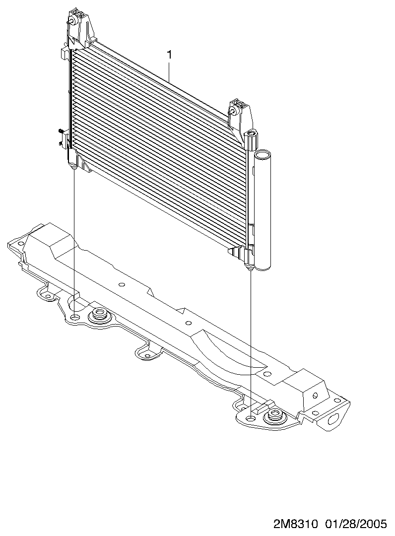 Chevrolet 96663729 - Kondenser, kondisioner furqanavto.az