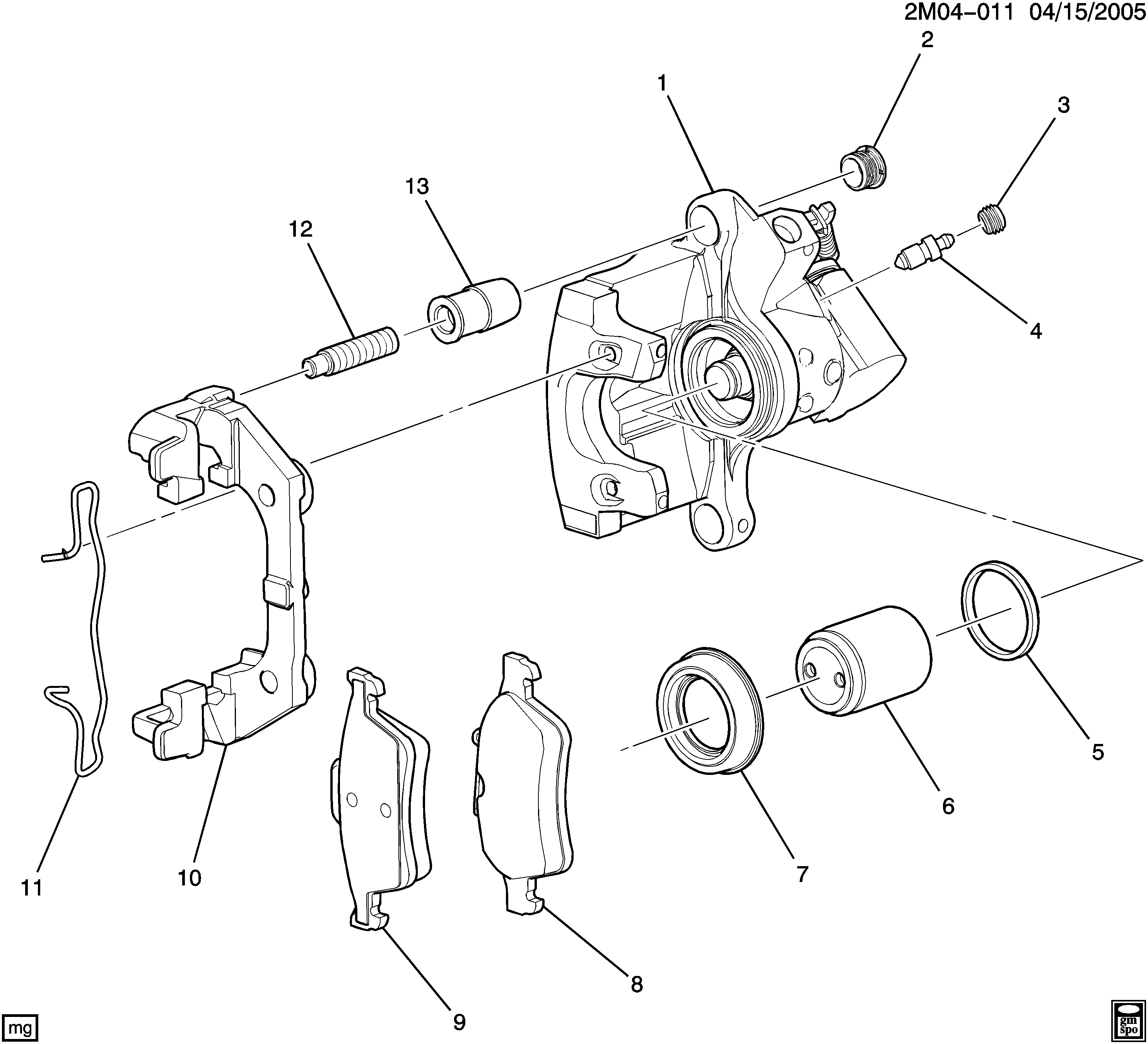 Pontiac 15271565 - Əyləc altlığı dəsti, əyləc diski furqanavto.az