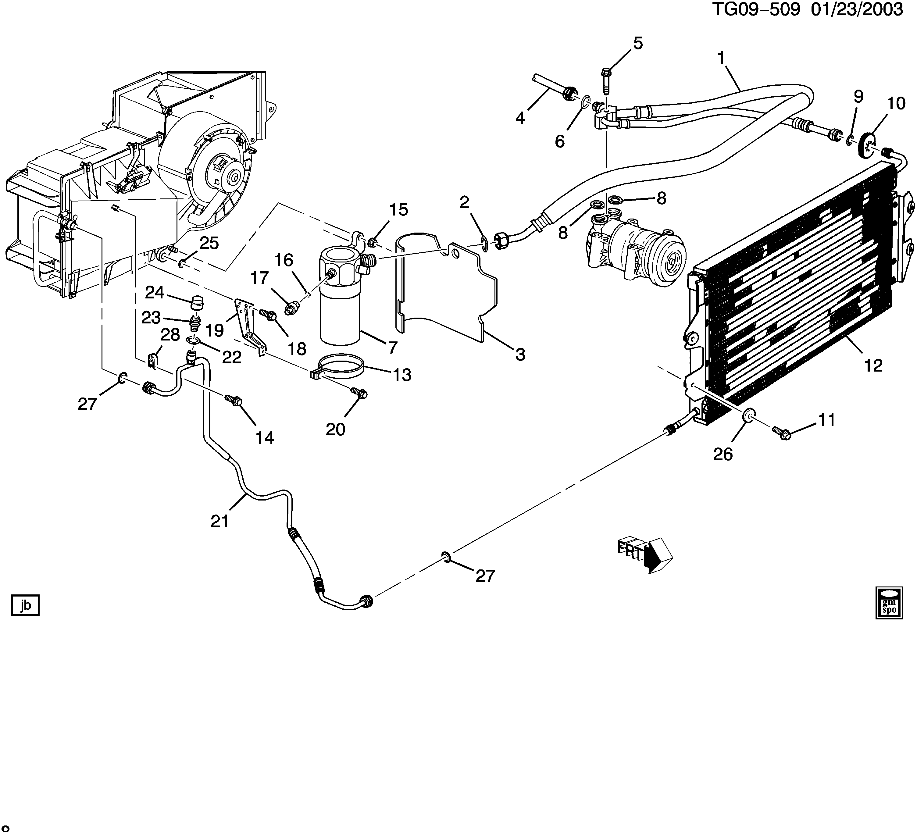 Oldsmobile 52497546 - Kondenser, kondisioner furqanavto.az