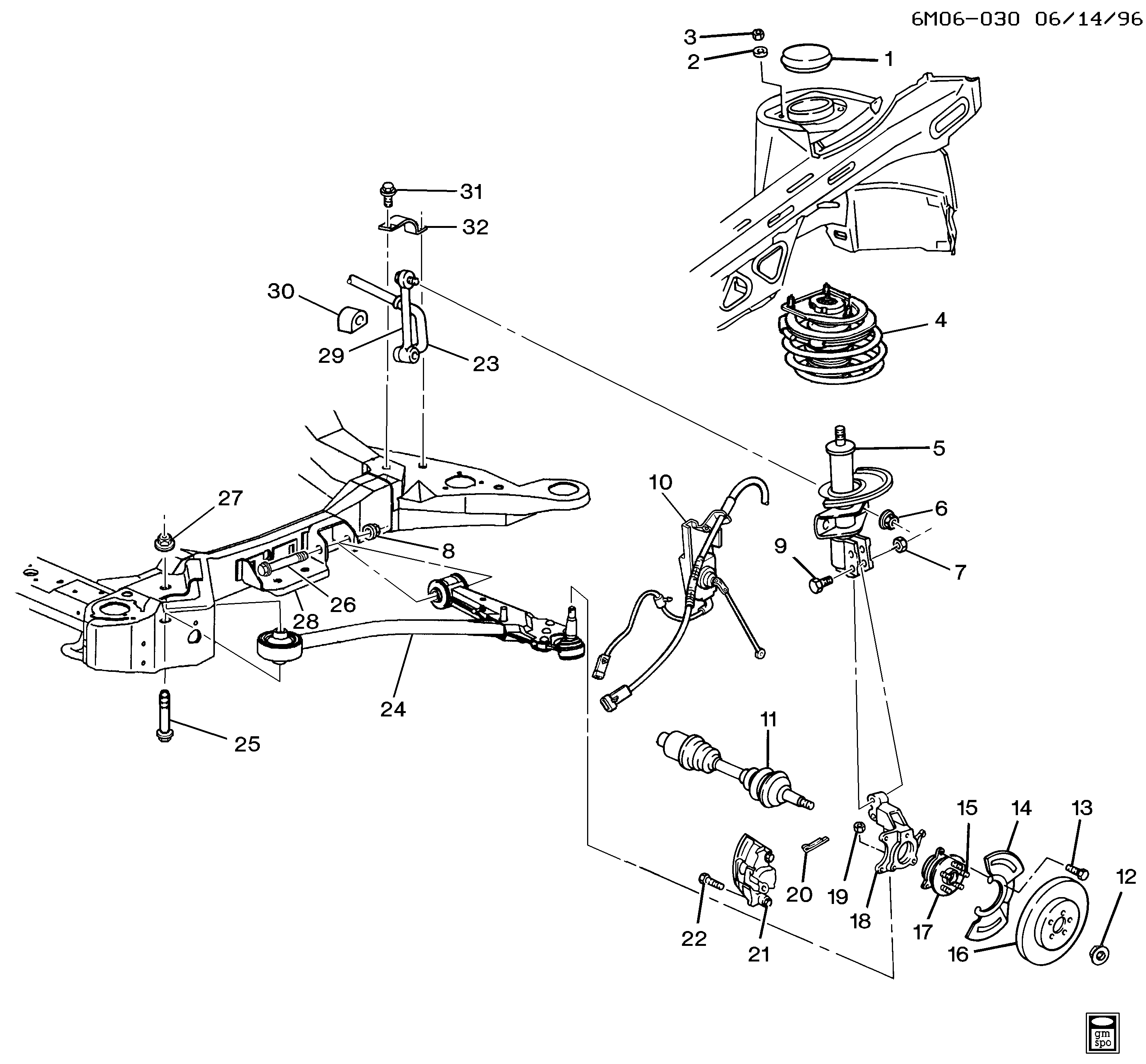 Cadillac 25635886 - Çubuq / Strut, stabilizator furqanavto.az