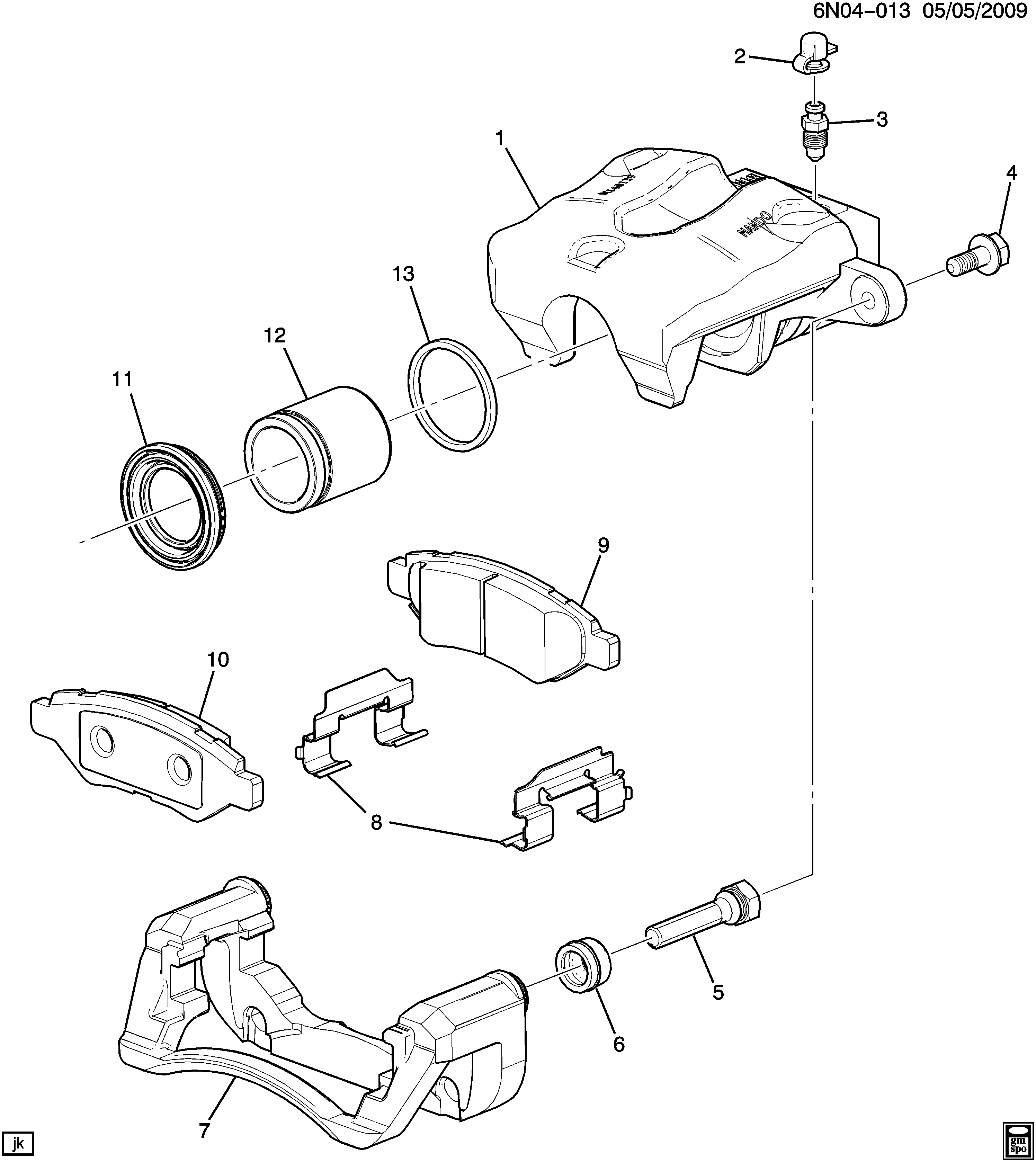 SAAB 20962994 - Əyləc altlığı dəsti, əyləc diski furqanavto.az