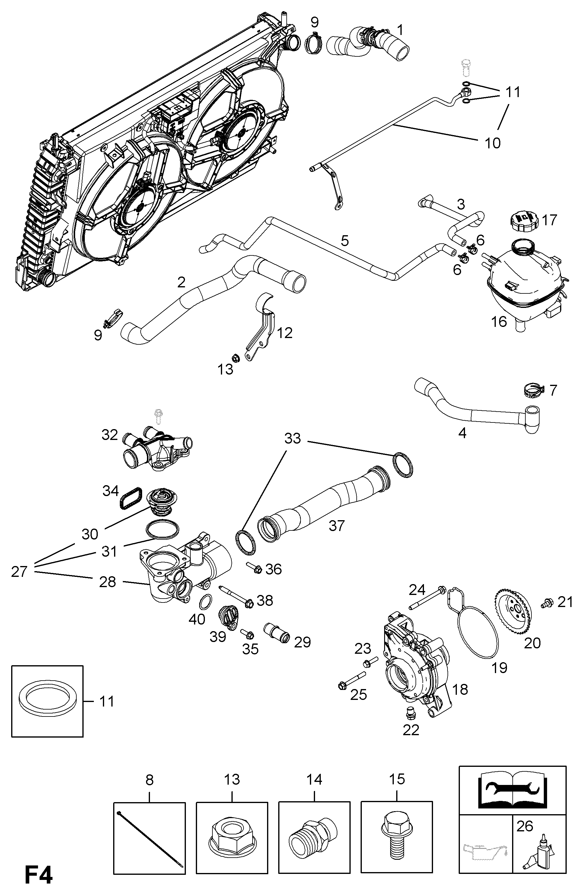 Opel 13 38 008 - Termostat, soyuducu furqanavto.az