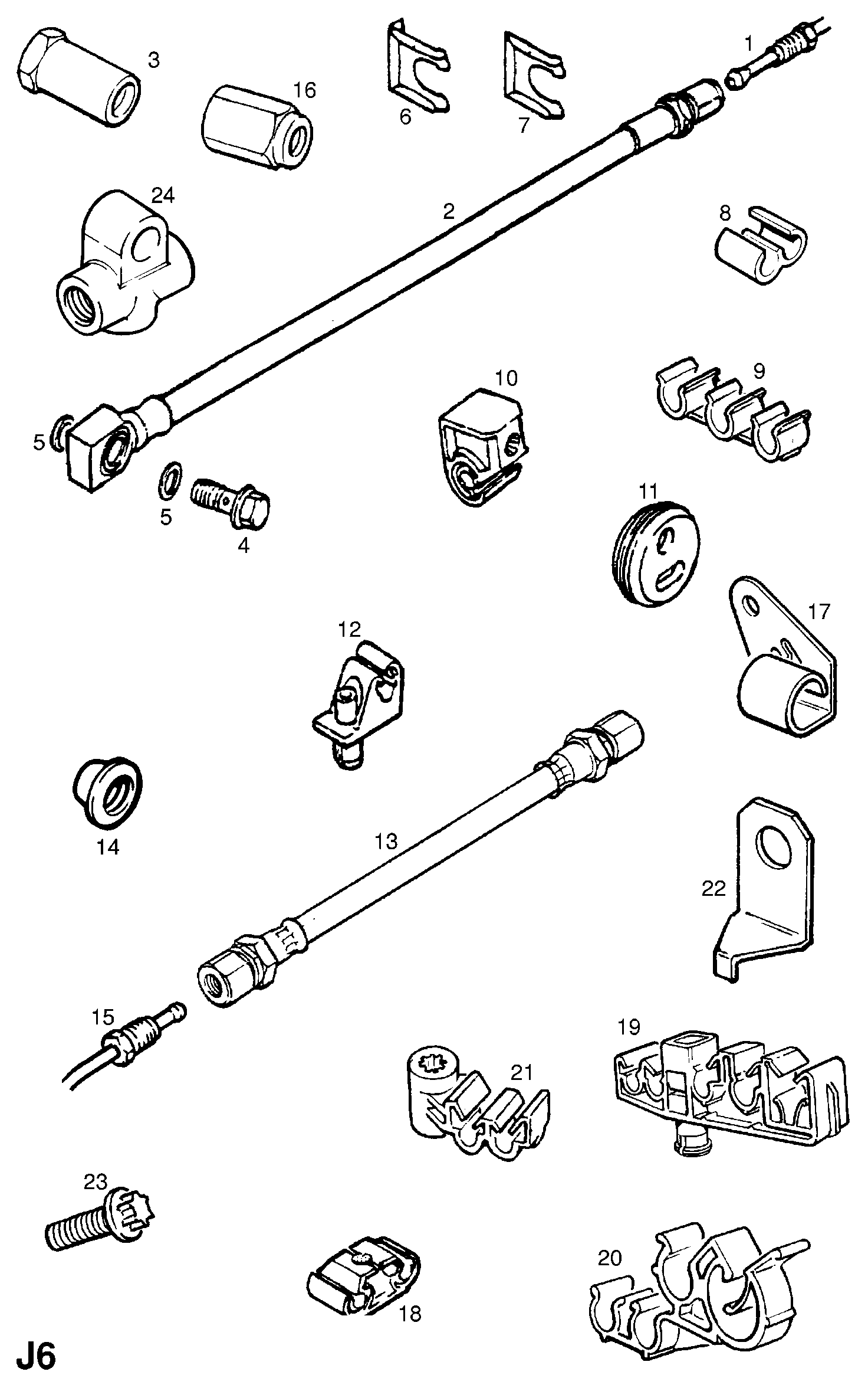 Opel 562094 - Əyləc şlanqı furqanavto.az