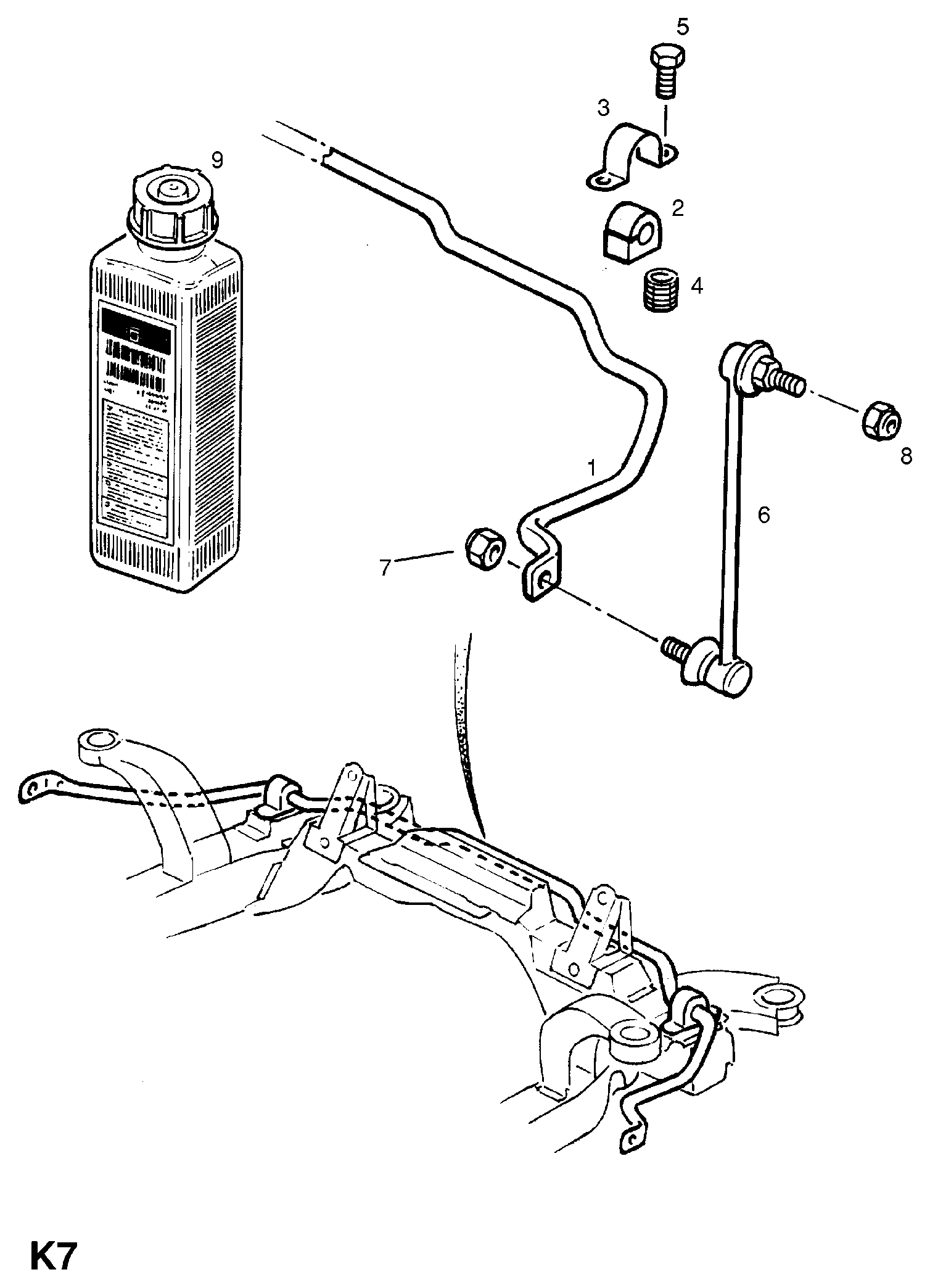 SAAB 350130 - Dəstək kol, stabilizator furqanavto.az