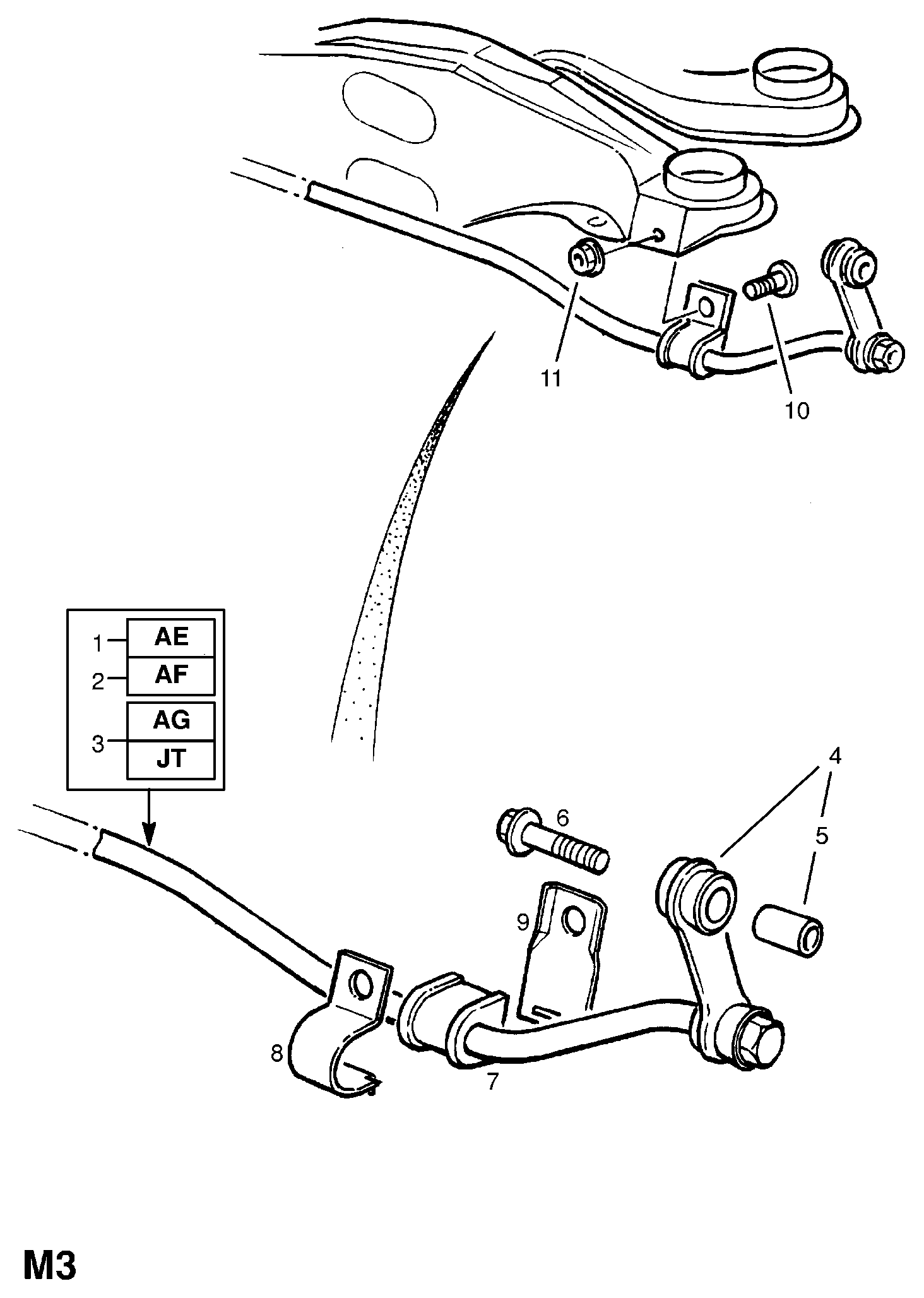 Opel 4 44 291 - Çubuq / Strut, stabilizator furqanavto.az