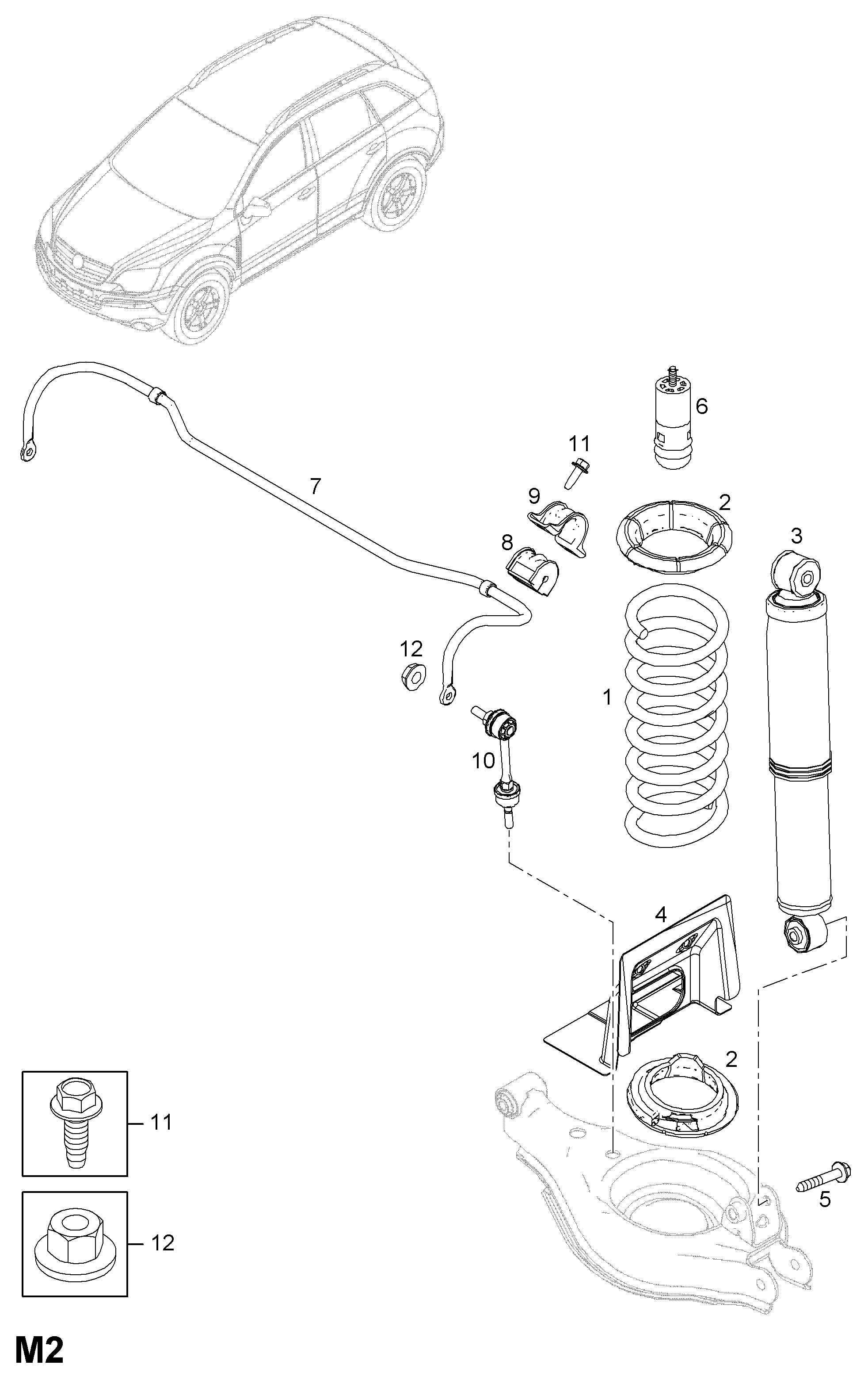 Chevrolet 4804642 - Çubuq / Strut, stabilizator furqanavto.az