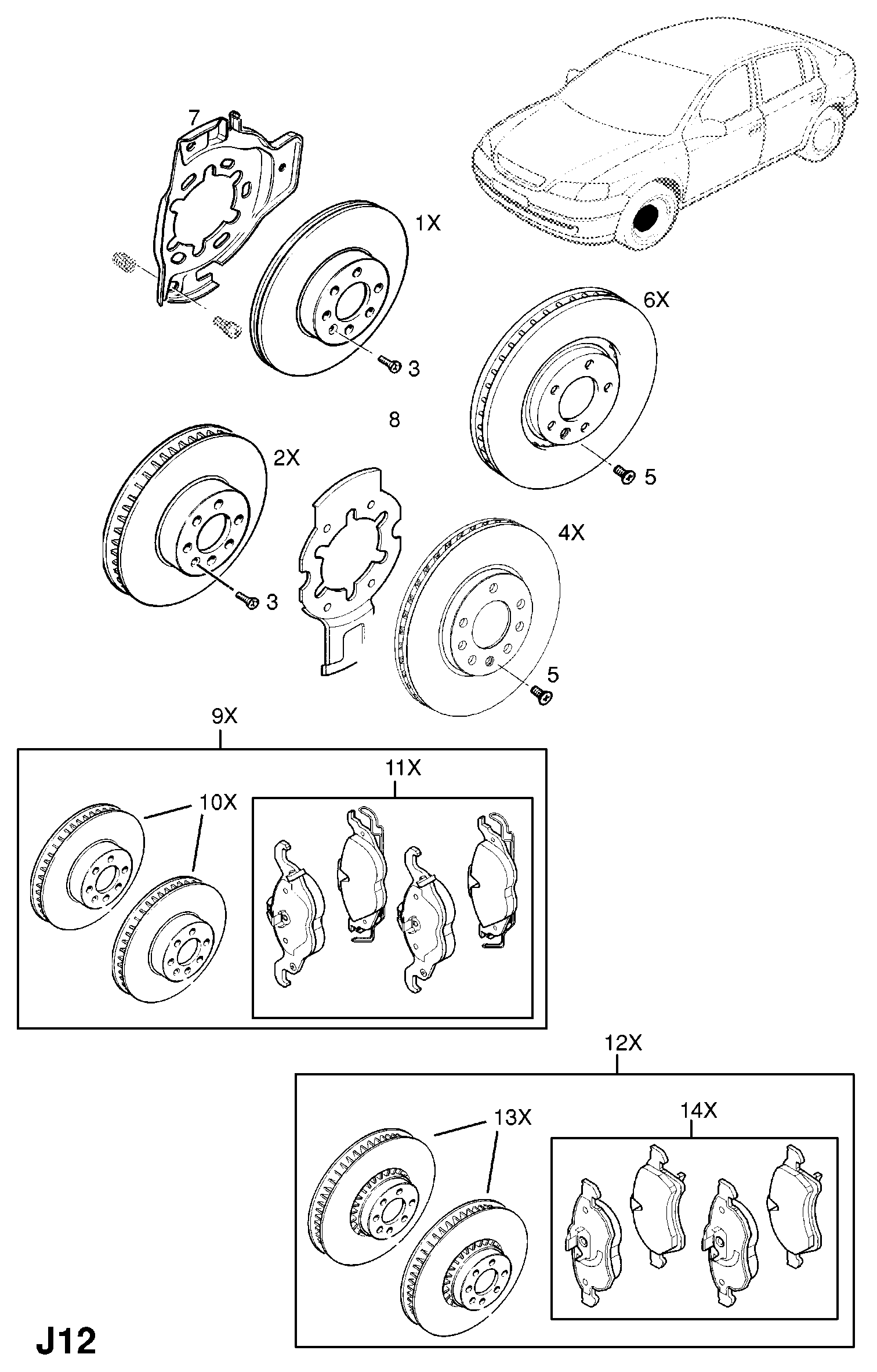 Opel 2044062 - Bolt, əyləc diski furqanavto.az