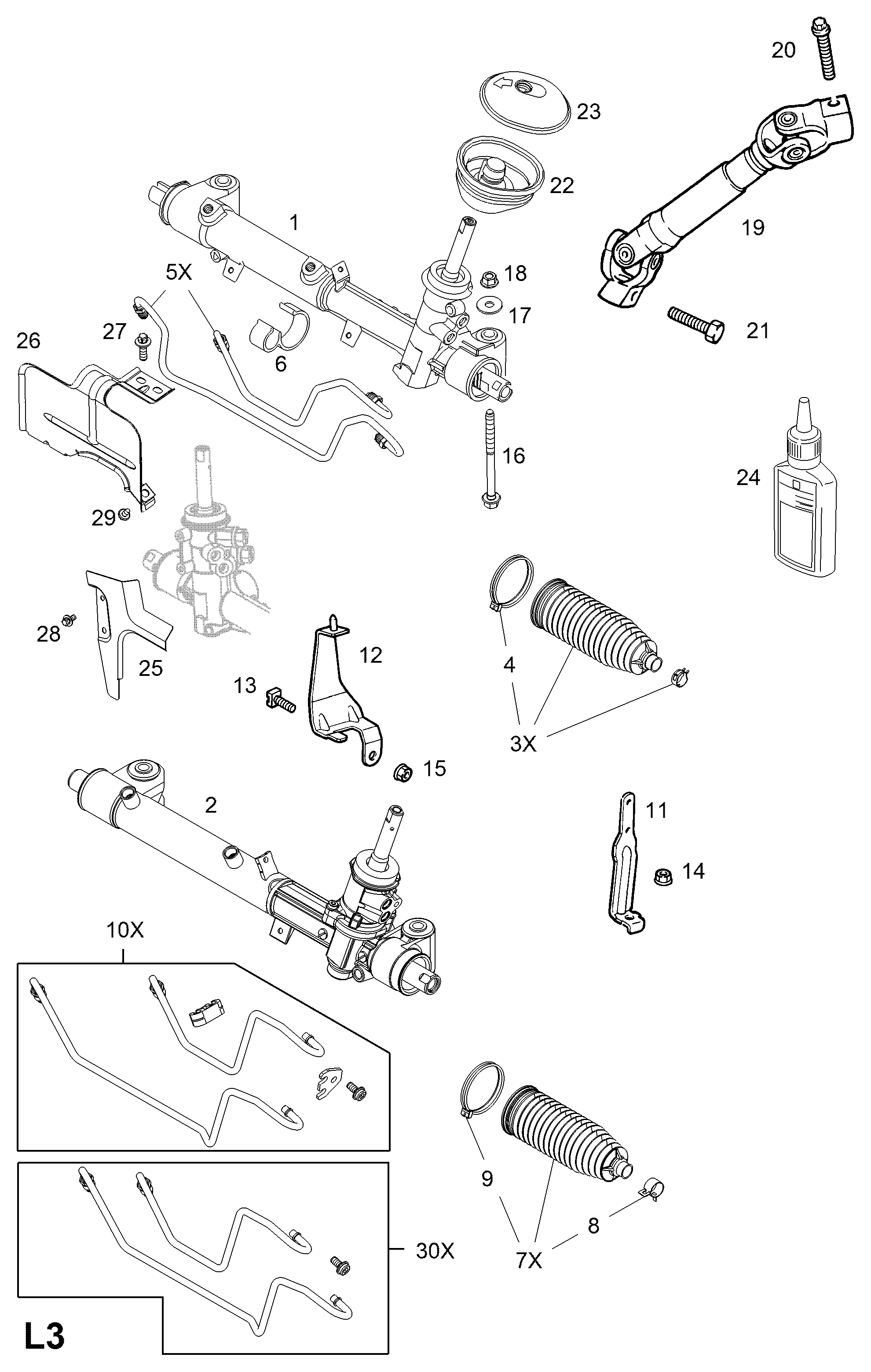 Opel 5900 252 - Sükan qurğusu furqanavto.az