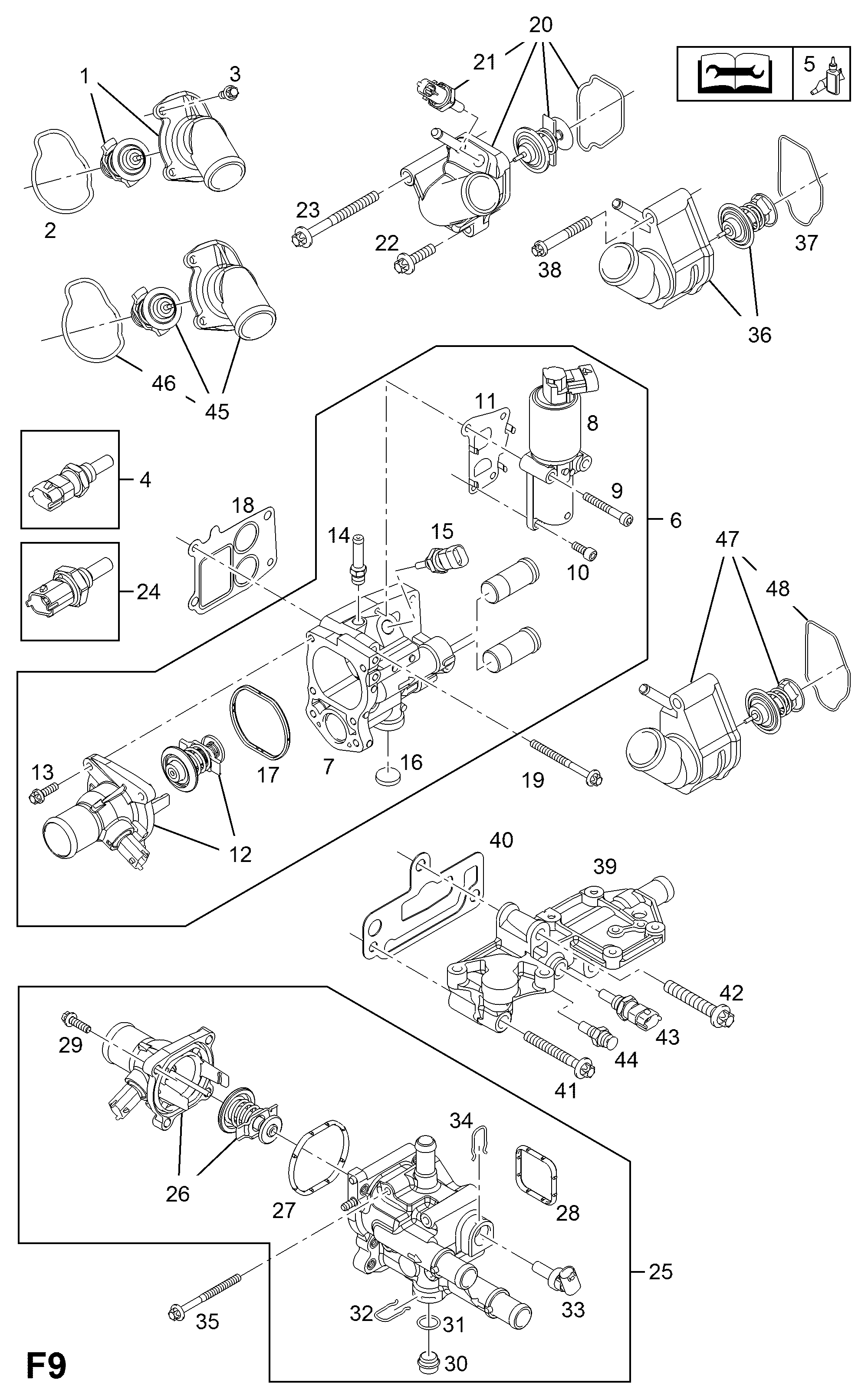 Opel 63 38 047 - Termostat, soyuducu furqanavto.az