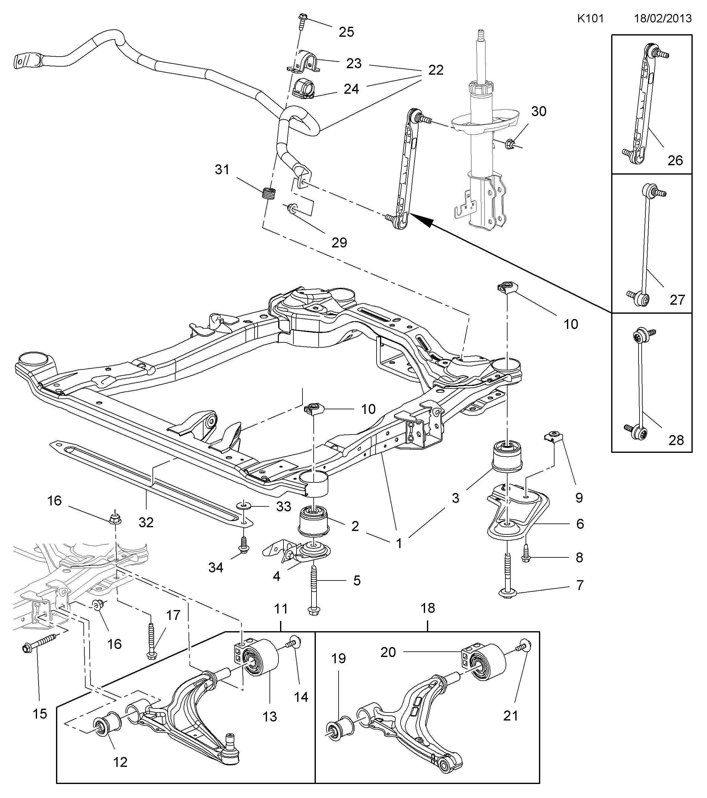 Opel 352120 - Tutacaq, mühərrik montajı furqanavto.az